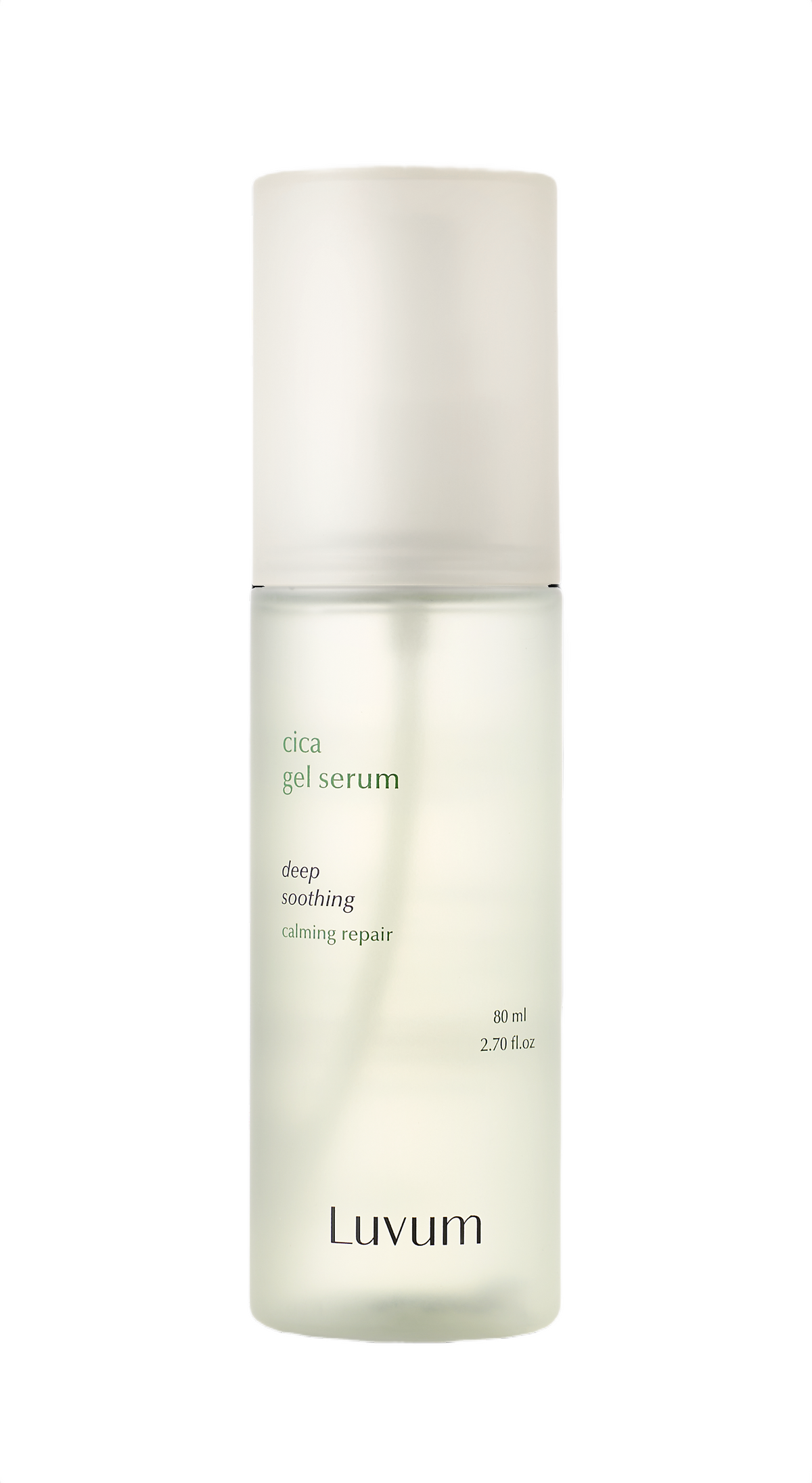 Luvum LUVUM CALMING REPAIR CICA GEL SERUM Lekkie, żelowe serum w mgiełce z ekstraktem z wąkroty azjatyckiej 80 ml — Składniki i ocena