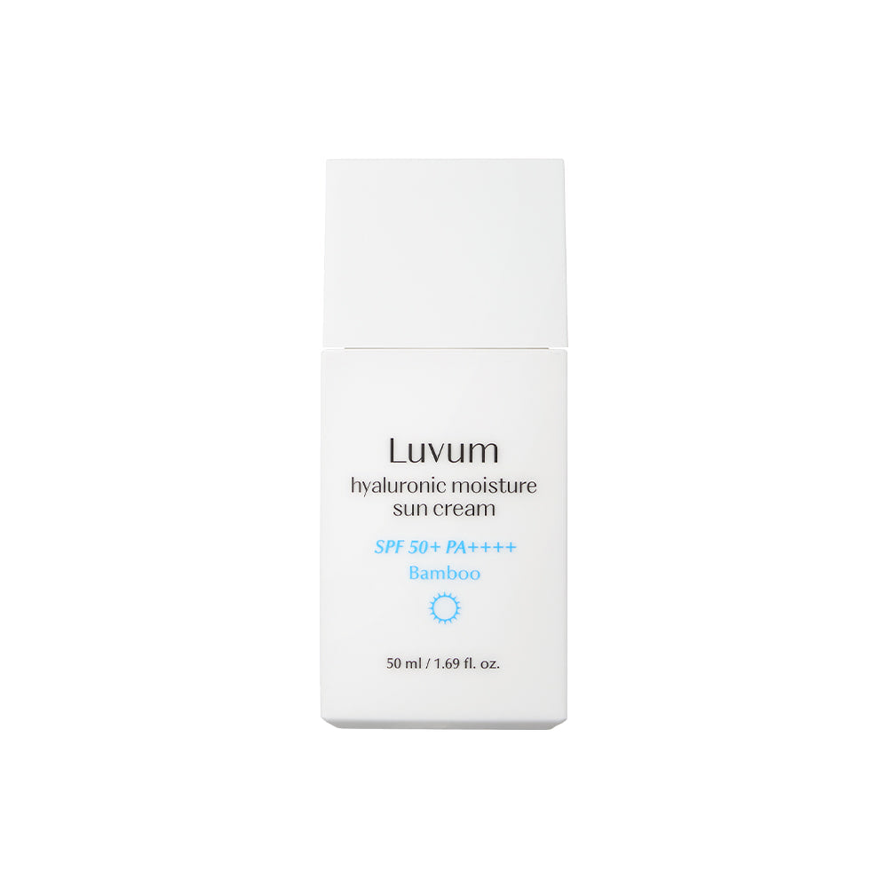 Luvum LUVUM BAMBOO HYALURONIC MOISTURE Delikatny krem przeciwsłoneczny z roślinnym kwasem hialuronowym SPF 50+ PA++++ 50 ml — Składniki i ocena