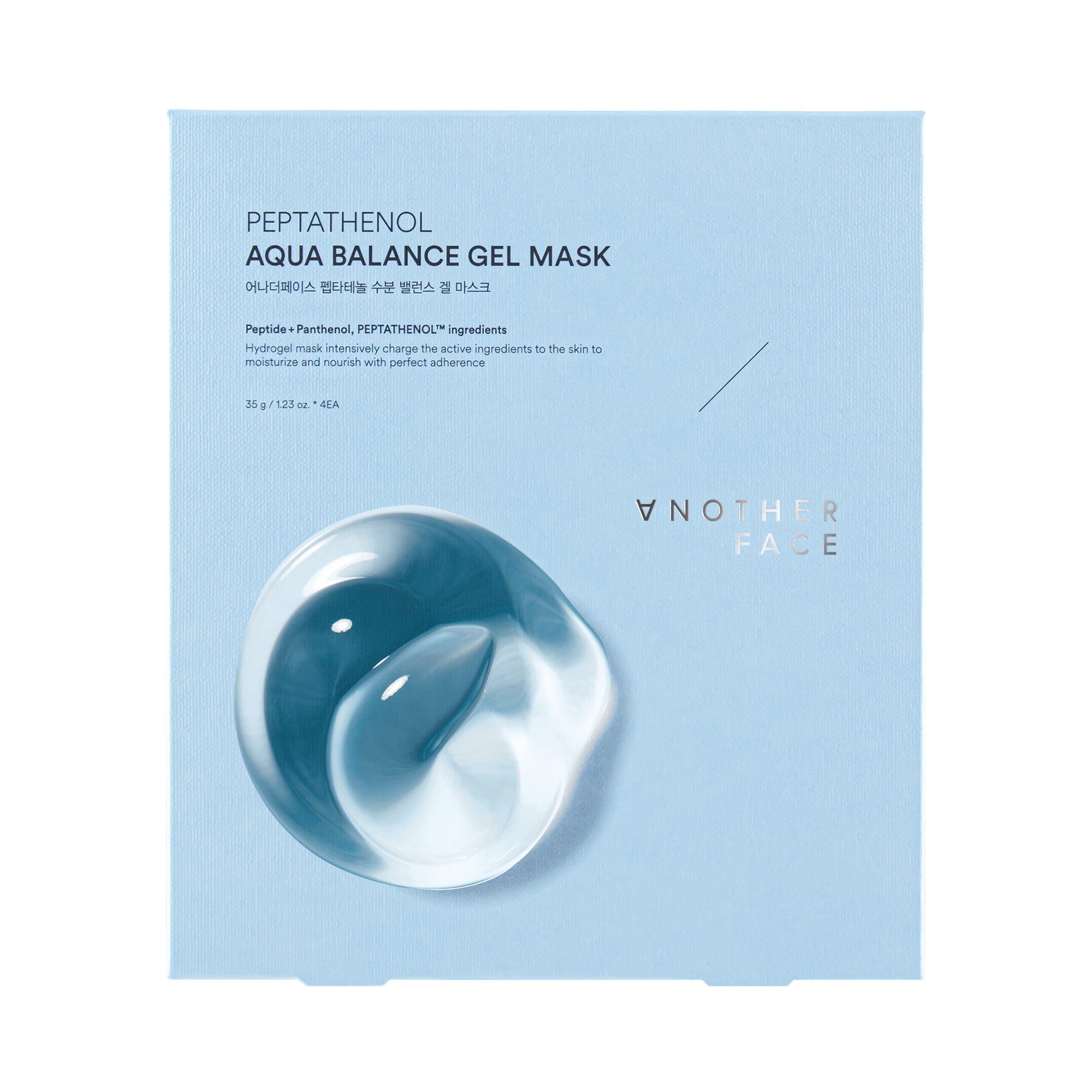ANOTHER FACE PEPTATHENOL AQUA BALANCE GELMASKE Intensiv feuchtigkeitsspendende Hydrogel-Gesichtsmaske (4 x 35 g)