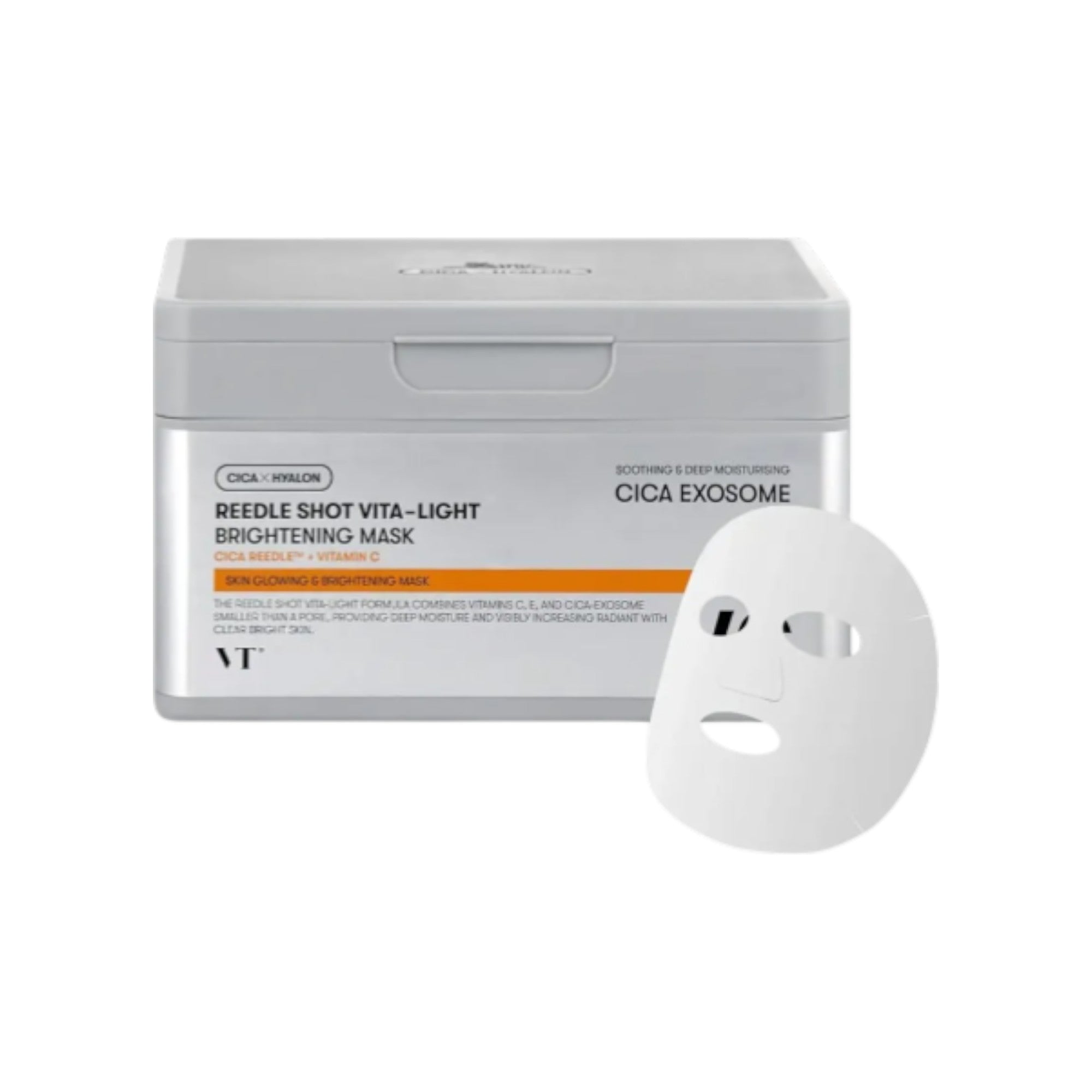VT COSMETICS REEDLE SHOT BRIGHTENING Rozjasňující pleťové masky s vitamínem C 30 ks.