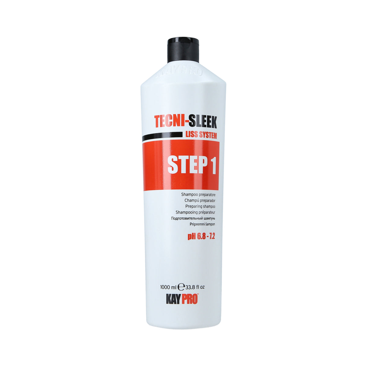 KayPro KAYPRO TECNI-SLEEK LISS SYSTEM STEP 1 Szampon przygotowujący do zabiegu trwałego prostowania 1000 ml — Składniki i ocena