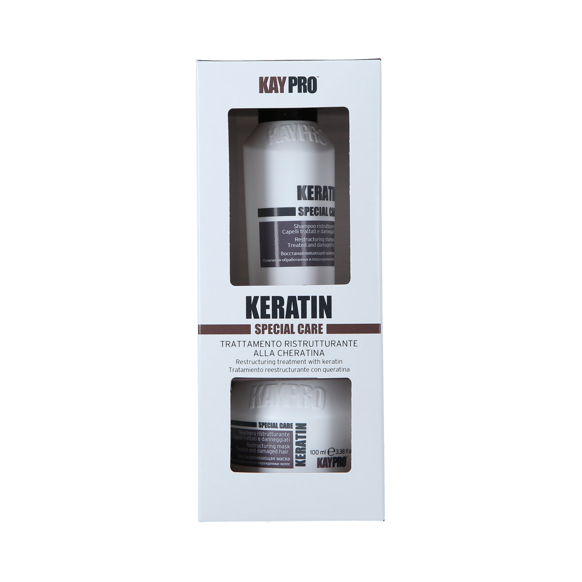 KayPro KAYPRO KERATIN SET  Zestaw do włosów suchych i zniszczonych 2 x 100 ml