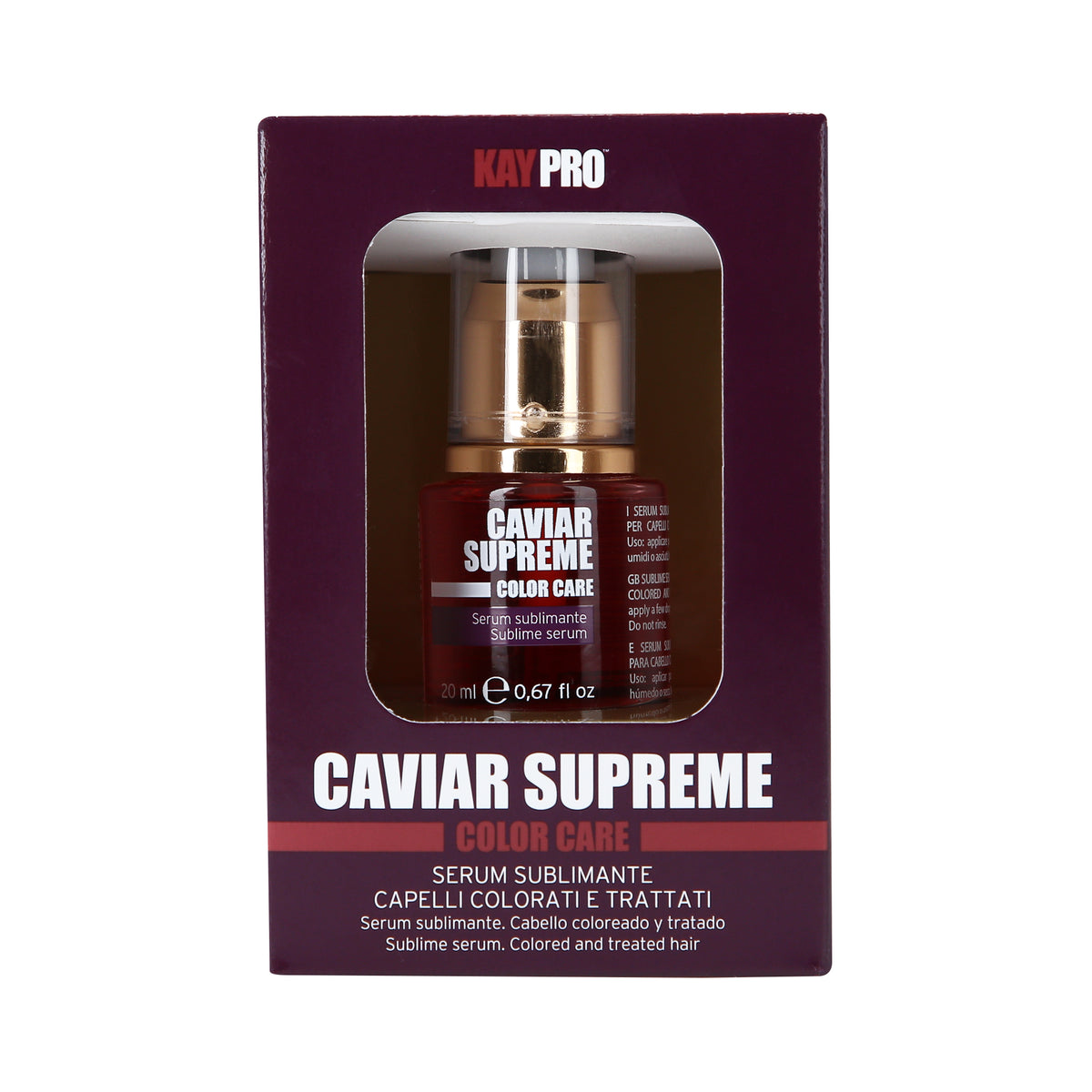 KayPro KAYPRO CAVIAR SUPREME COLOR CARE Zabezpieczające serum do włosów farbowanych 20 ml — Składniki i ocena