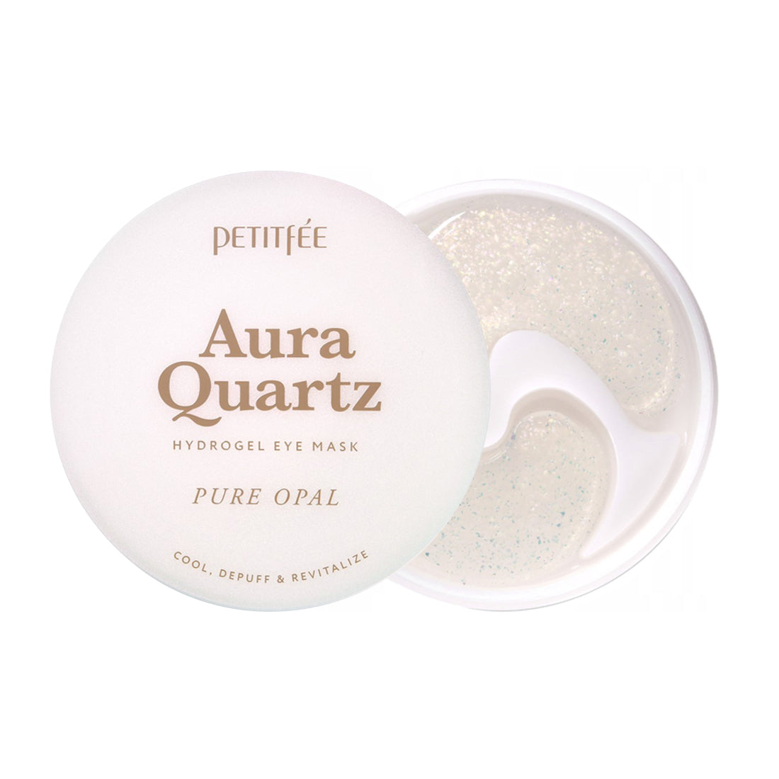 Petitfee PETITFEE AURA QUARTZ EYE MASK Hydrożelowe płatki pod oczy 40 szt.