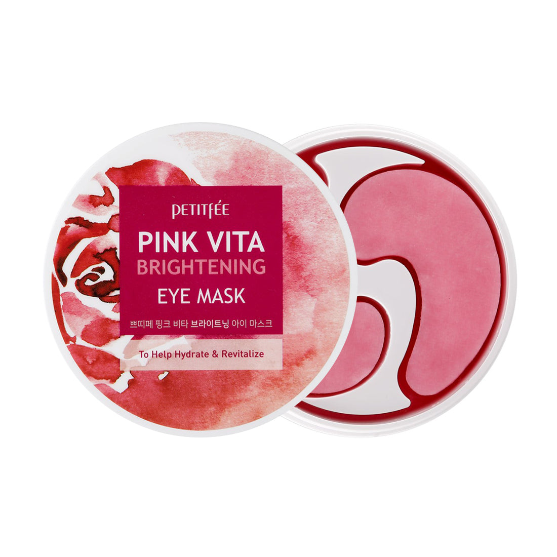 Petitfee PETITFEE PINK VITA EYE MASK Hydrożelowe płatki pod oczy o działaniu rozjaśniającym 60 szt.
