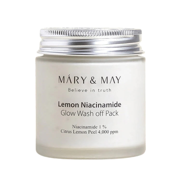 MARY & MAY LEMON NIACINAMIDE GLOW Rozjaśniająca maseczka z glinką 125 ml