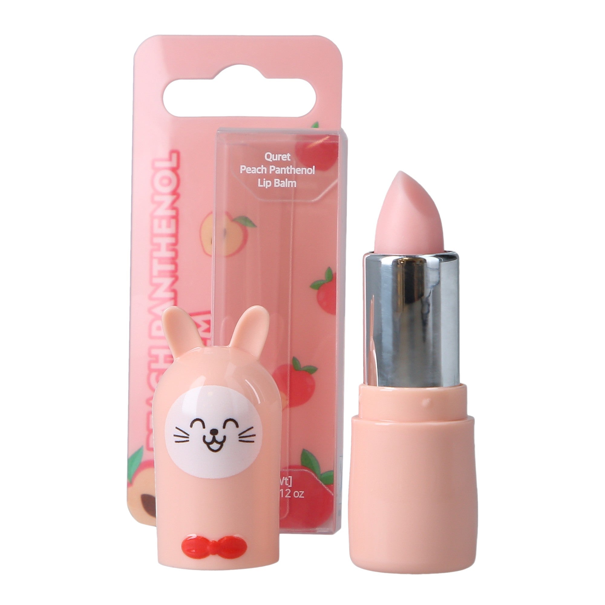 QURET Nawilżający balsam do ust z pantenolem, Brzoskwinia 3,5 g #2