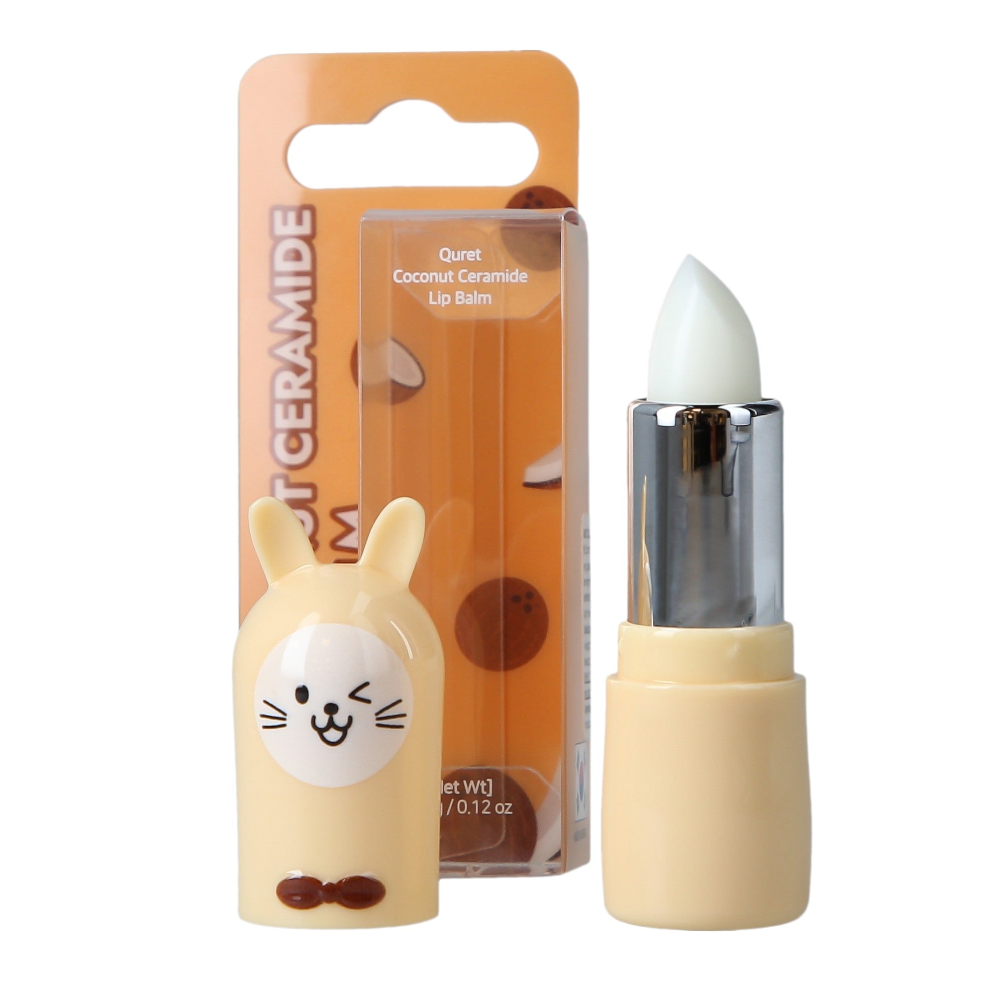 QURET Ochronny balsam do ust z ceramidami, Kokos 3,5 g #2