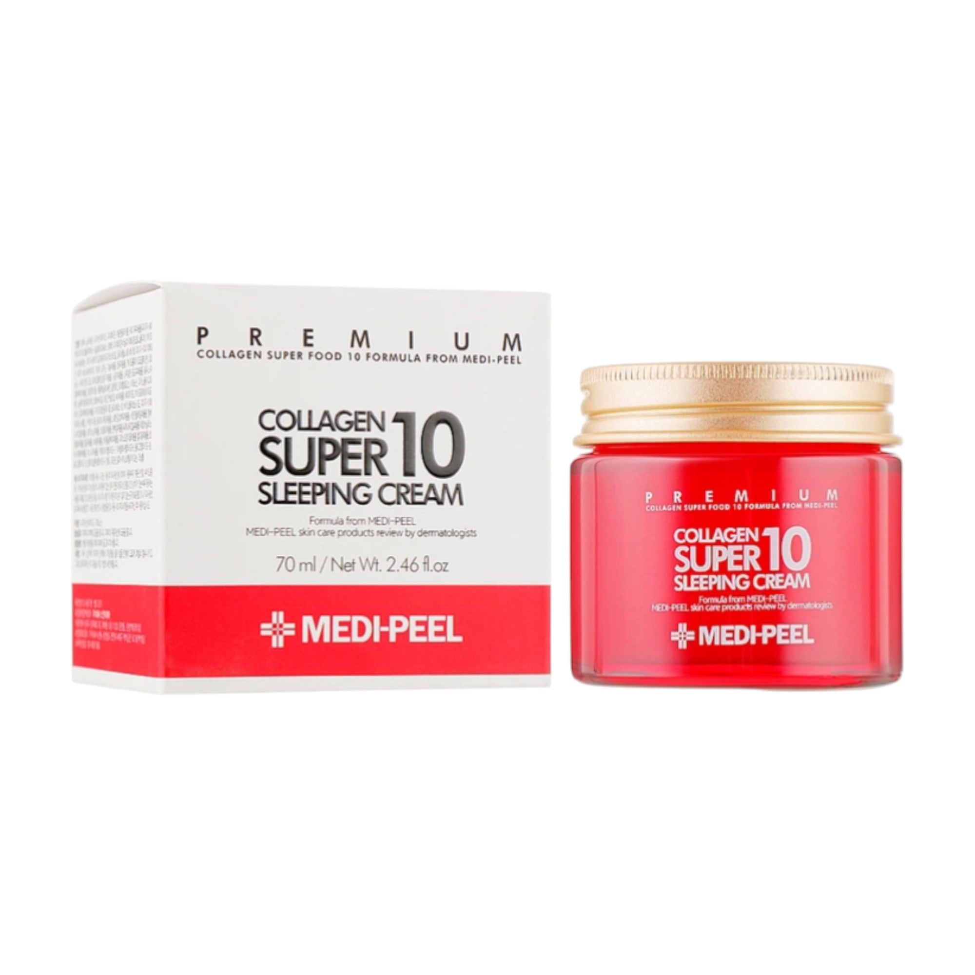 MEDI-PEEL COLLAGEN SUPER 10 SLEEPING CREAM Odmładzający krem do twarzy na noc z kolagenem 70 ml