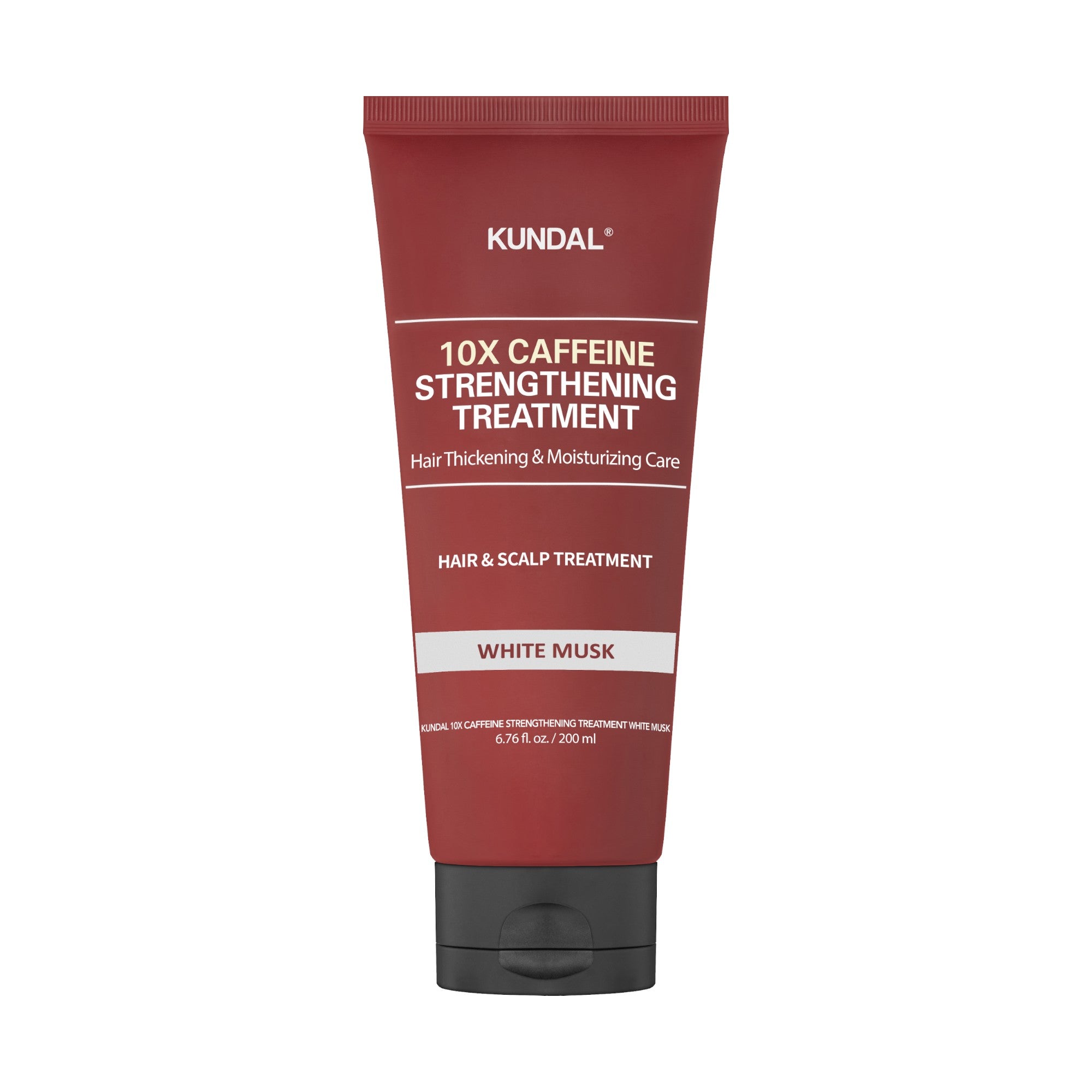 KUNDAL 10X CAFFEINE STRENGTHRNING TREATMENT Intensywnie wzmacniająca odżywka do włosów, White Musk 200 ml