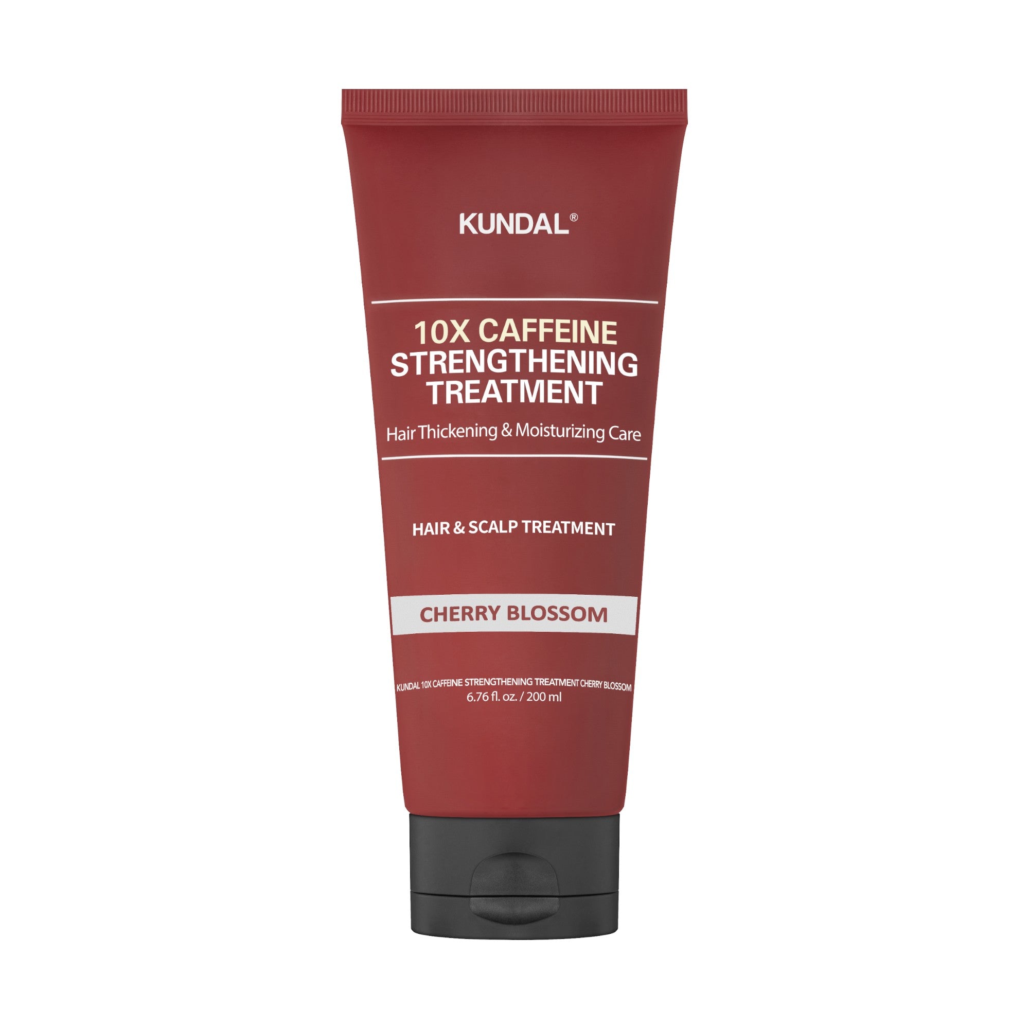 KUNDAL 10X CAFFEINE STRENGTHRNING TREATMENT Intensywnie wzmacniająca odżywka do włosów, Cherry Blossom 200 ml
