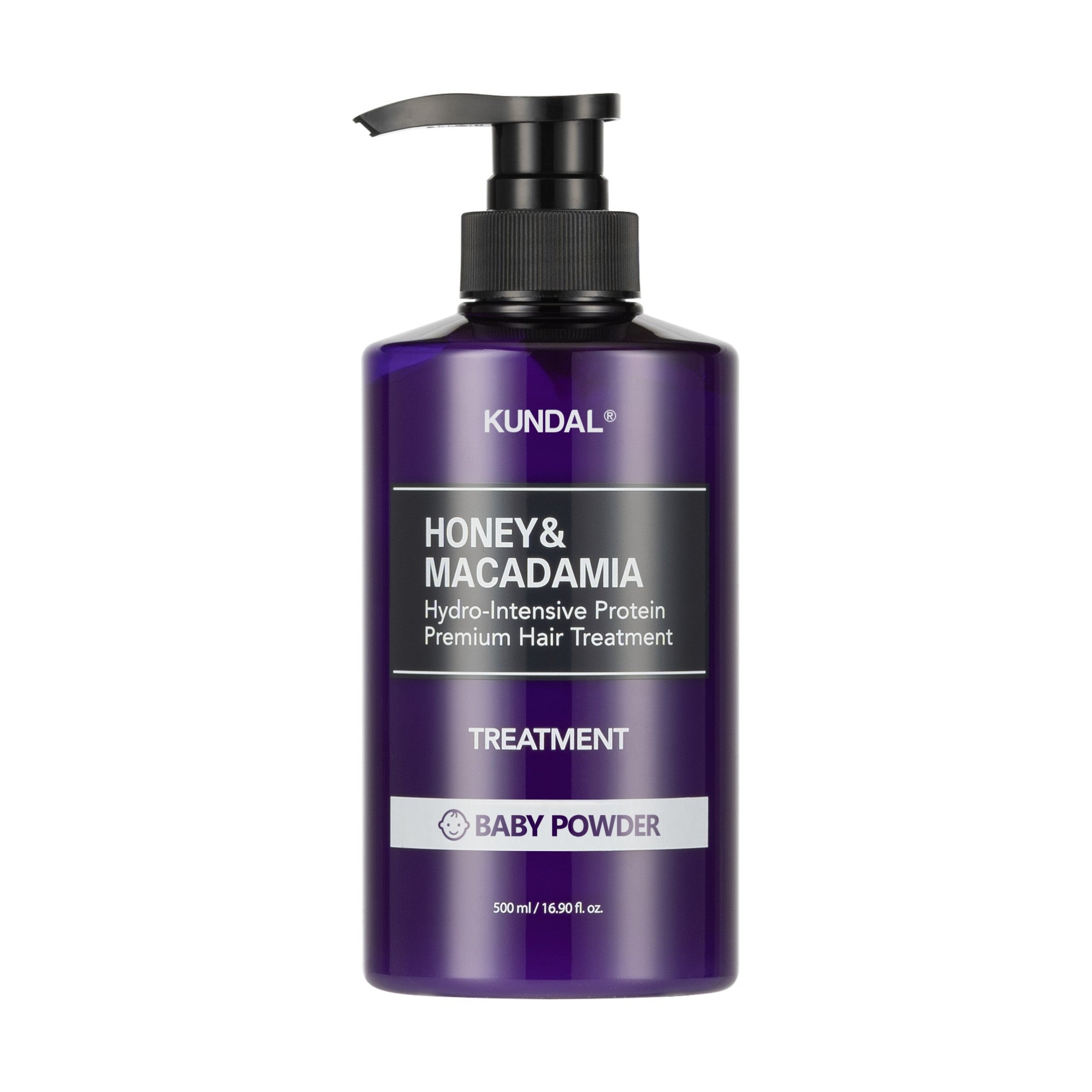 KUNDAL HONEY & MACADAMIA Intensywnie nawilżająca odżywka do włosów Baby Powder 500 ml