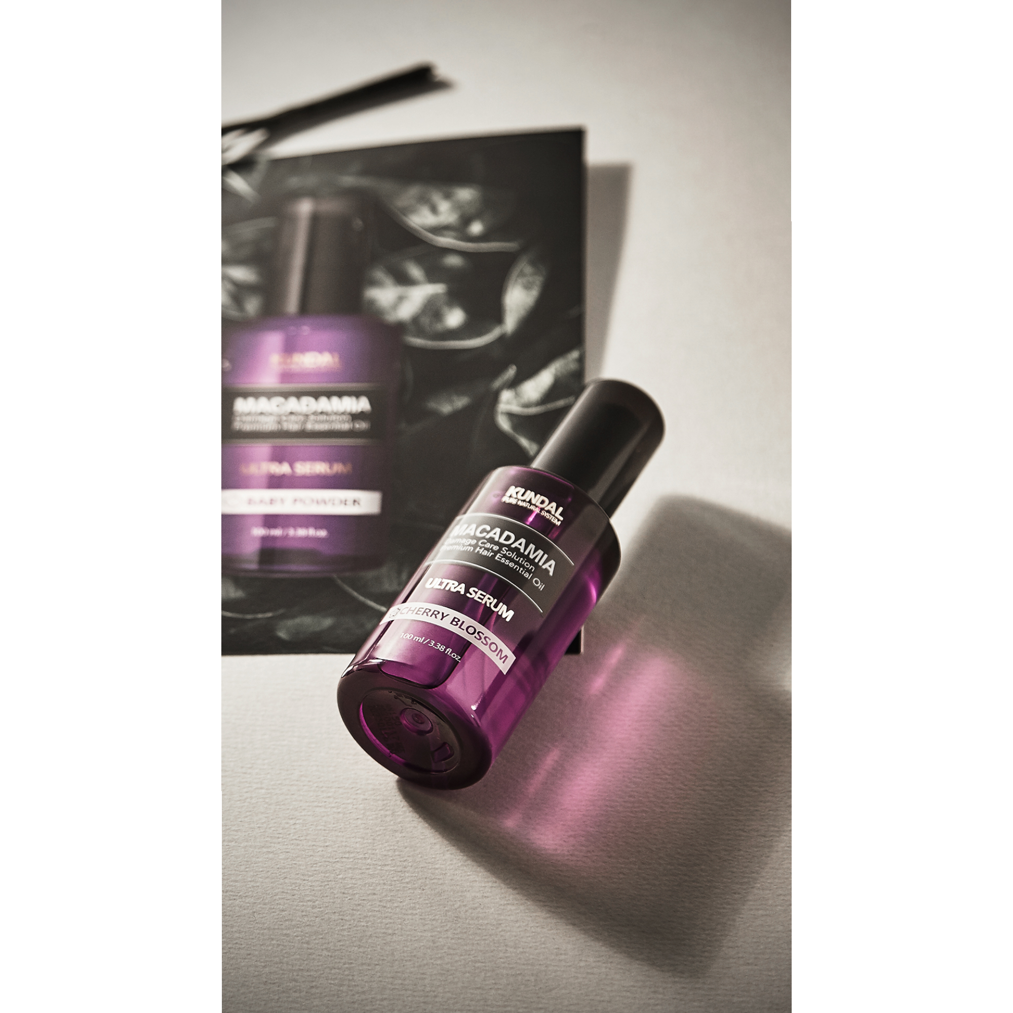 KUNDAL MACADAMIA ULTRA HAIR SERUM Intensywnie regenerujące serum do włosów Cherry Blossom 100 ml #3