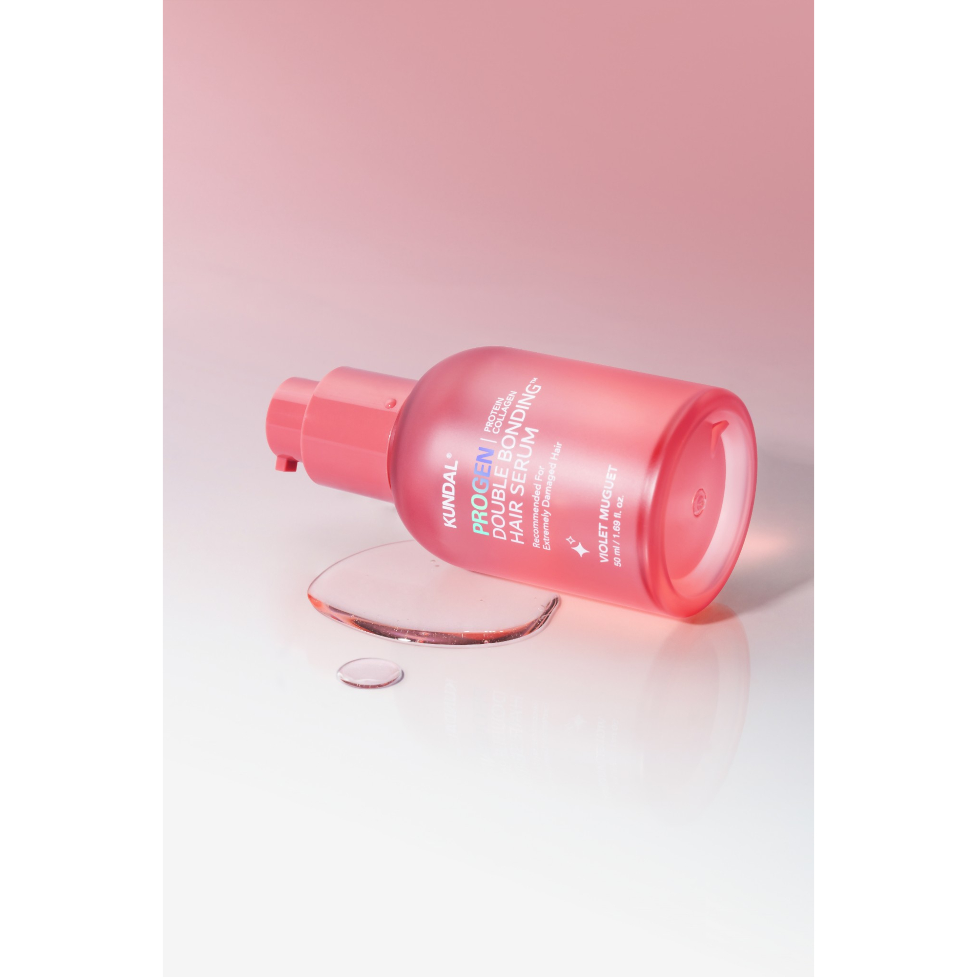 KUNDAL PROGEN DOUBLE BONDING Intensywnie regenerujące serum odbudowujące wiązania włosa Violet Muguet 50 ml #2