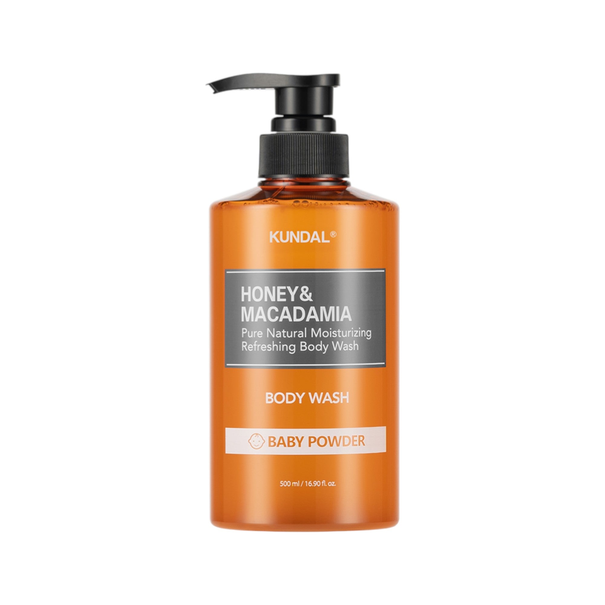 KUNDAL HONEY & MACADAMIA Odświeżający żel do mycia ciała Baby Powder 500 ml