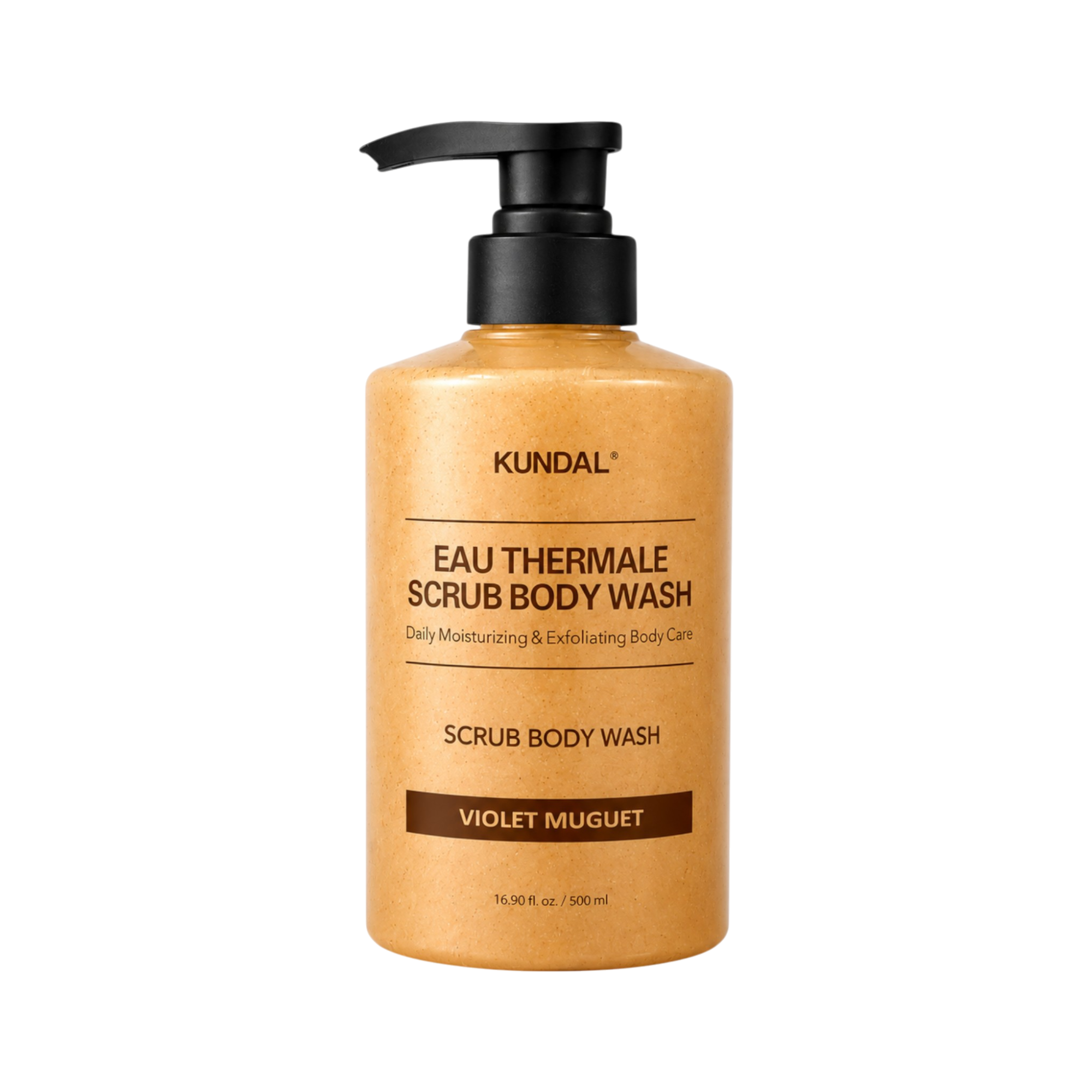 KUNDAL EAU THERMALE SCRUB BODY WASH Peelingujący żel pod prysznic Violet Muguet 500 ml