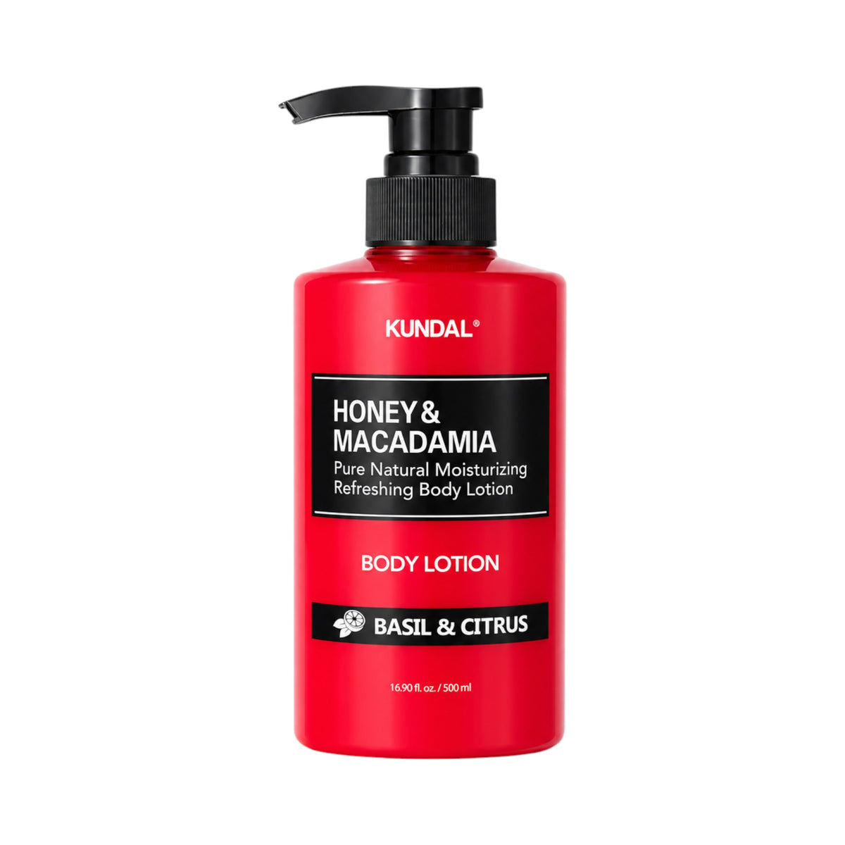 Kundal KUNDAL HONEY & MACADAMIA feuchtigkeitsspendend Körperlotion Basil & Citrus 500 ml