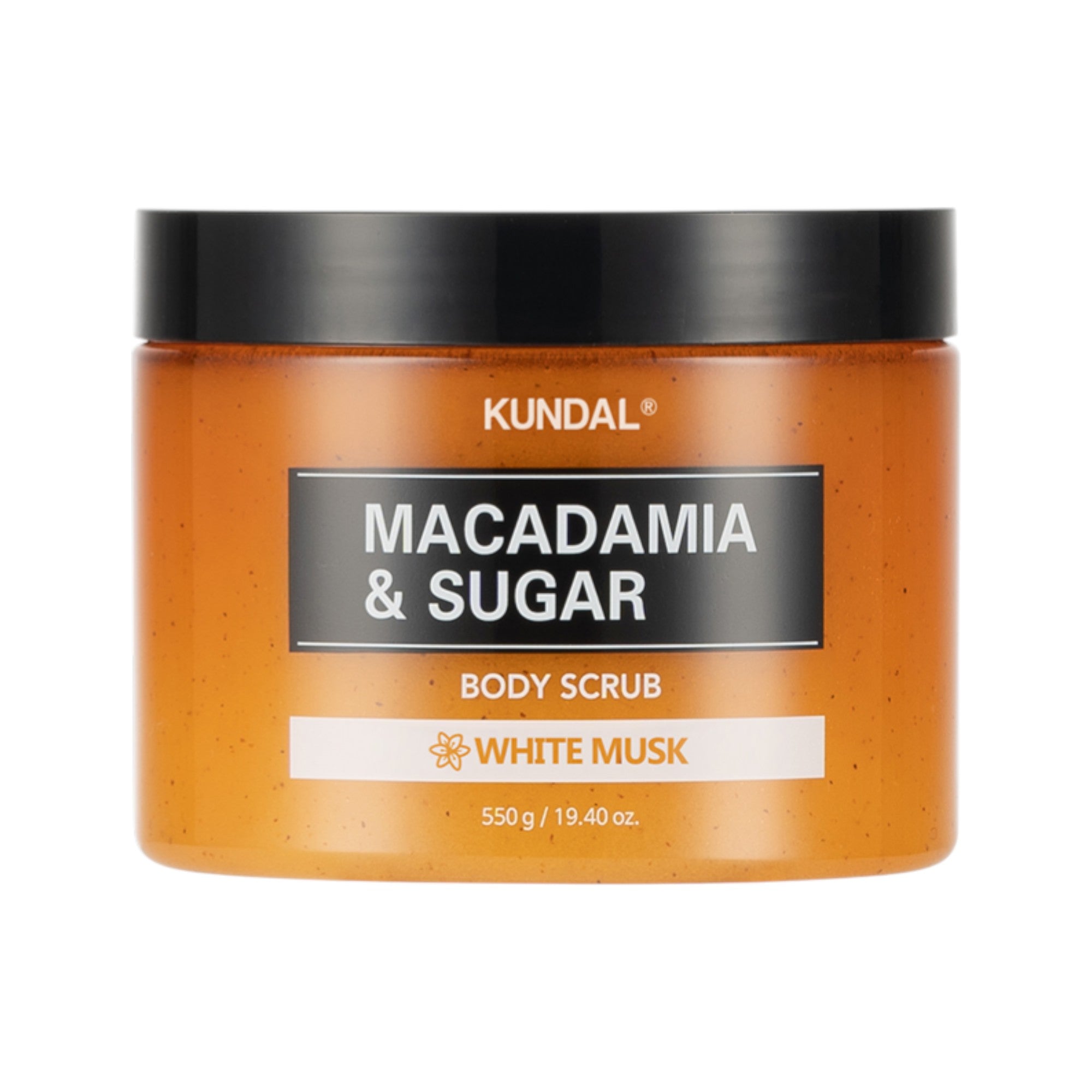 KUNDAL MACADAMIA & SUGAR BODY SCRUB Cukrowy peeling do ciała White Musk 550 g