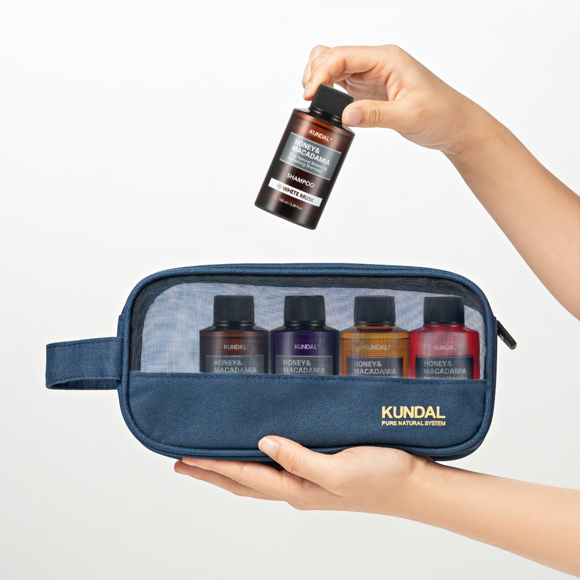 KUNDAL WHITE MUSK TRAVEL SET Zestaw kosmetyków do ciała i włosów 5 x 100 ml #2
