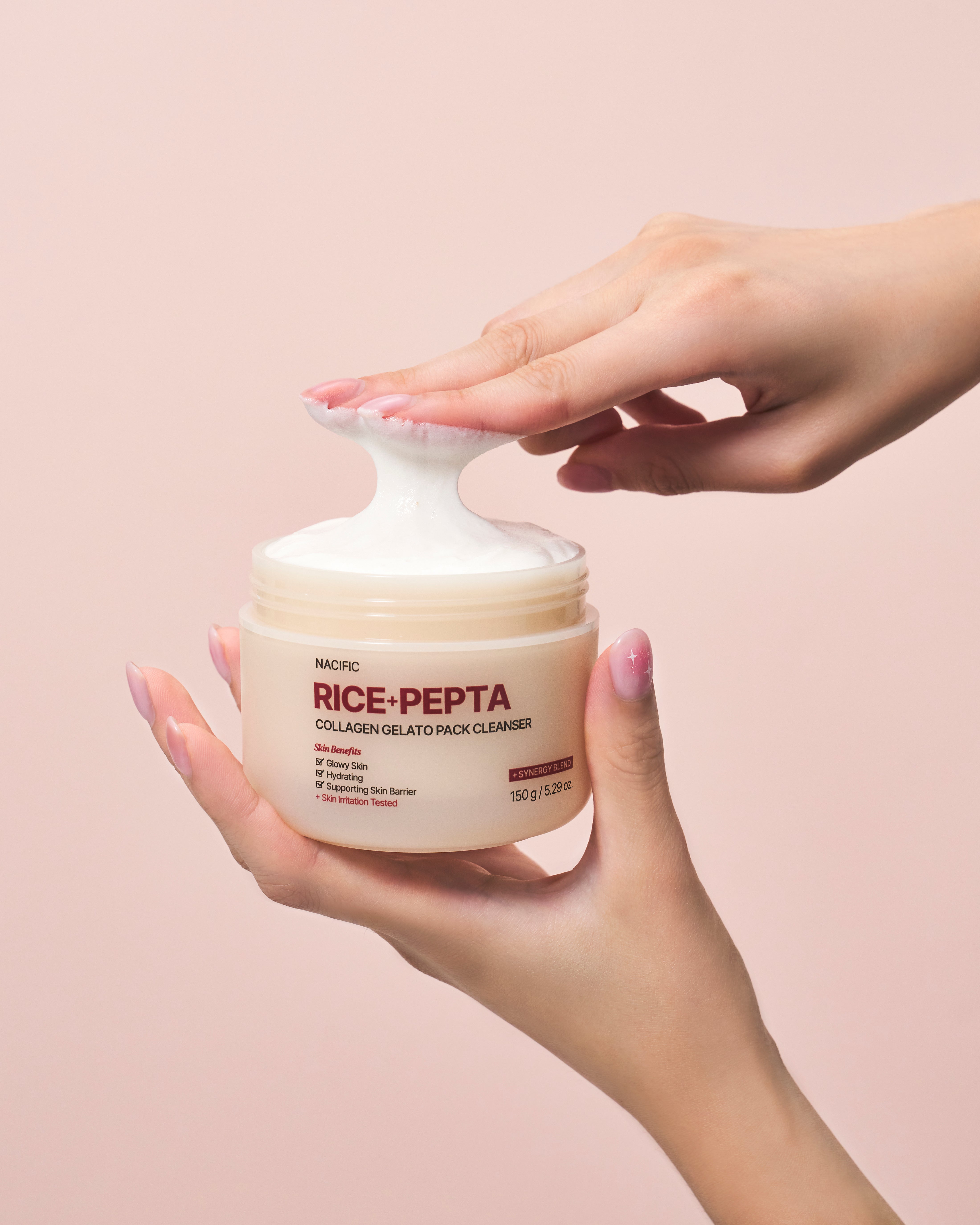 NACIFIC RICE+PEPTA COLLAGEN GELATO PACK CLEANSER Oczyszczająca maska i żel do mycia twarzy 2w1, 150 g #3