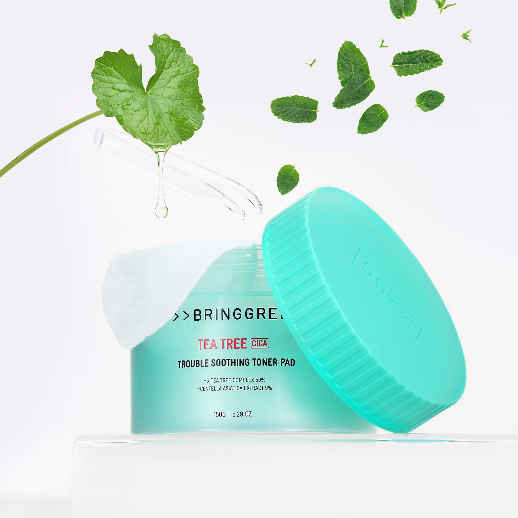 BRINGGREEN Tampons Toniques Apaisants à l'Arbre à Thé et au Cica – Tampons tonifiants apaisants à l'arbre à thé et au cica, 90 pièces. #5