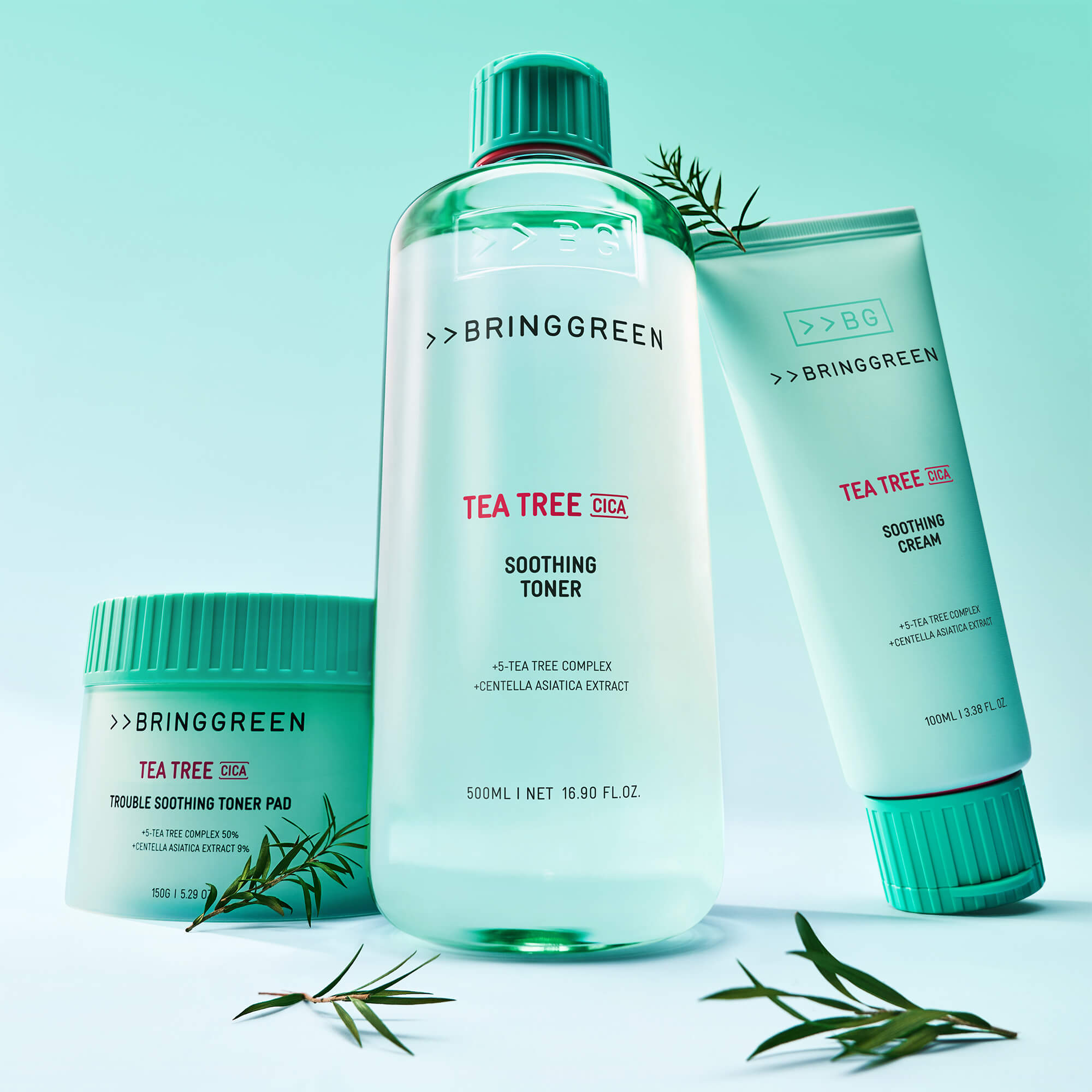 BRINGGREEN Tampons Toniques Apaisants à l'Arbre à Thé et au Cica – Tampons tonifiants apaisants à l'arbre à thé et au cica, 90 pièces. #10