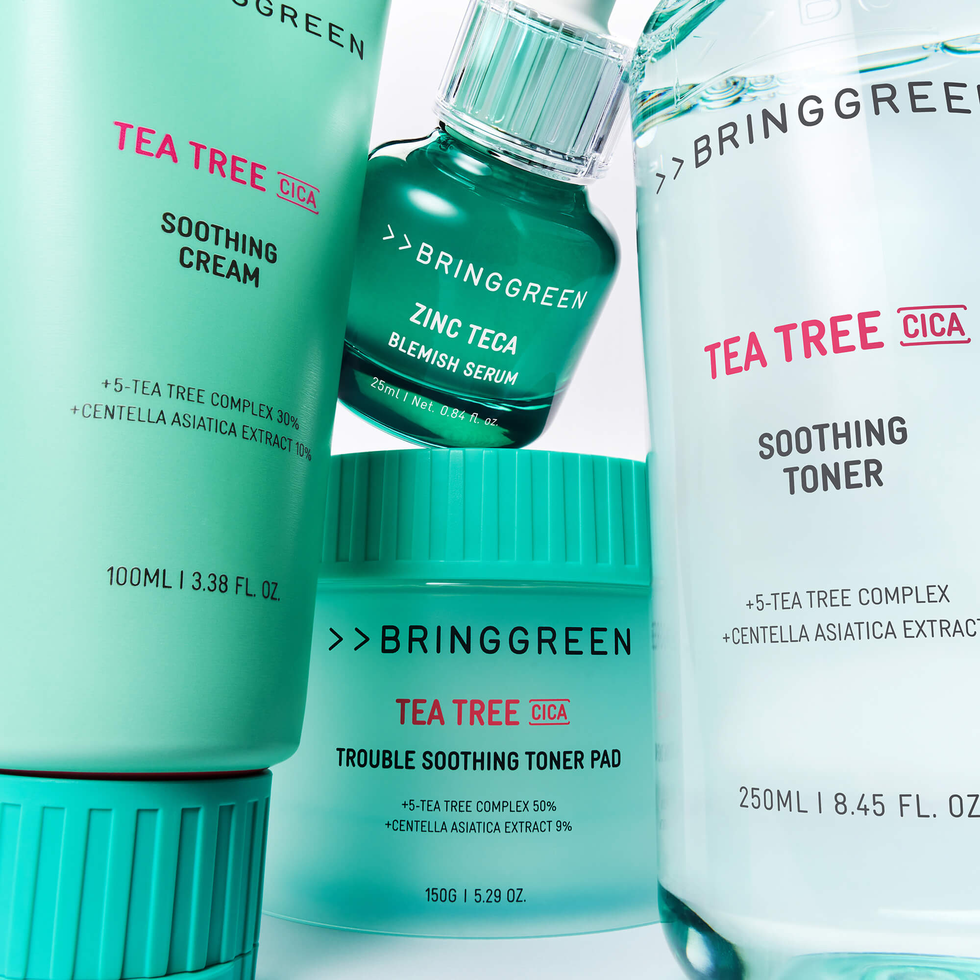 BRINGGREEN Tampons Toniques Apaisants à l'Arbre à Thé et au Cica – Tampons tonifiants apaisants à l'arbre à thé et au cica, 90 pièces. #12