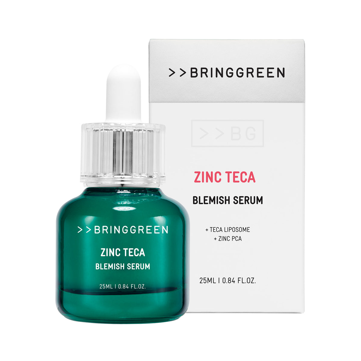 Bringgreen BRINGGREEN Zinc Teca Blemish Serum – Skoncentrowane serum do twarzy przeciw niedoskonałościom 25 ml — Składniki i ocena