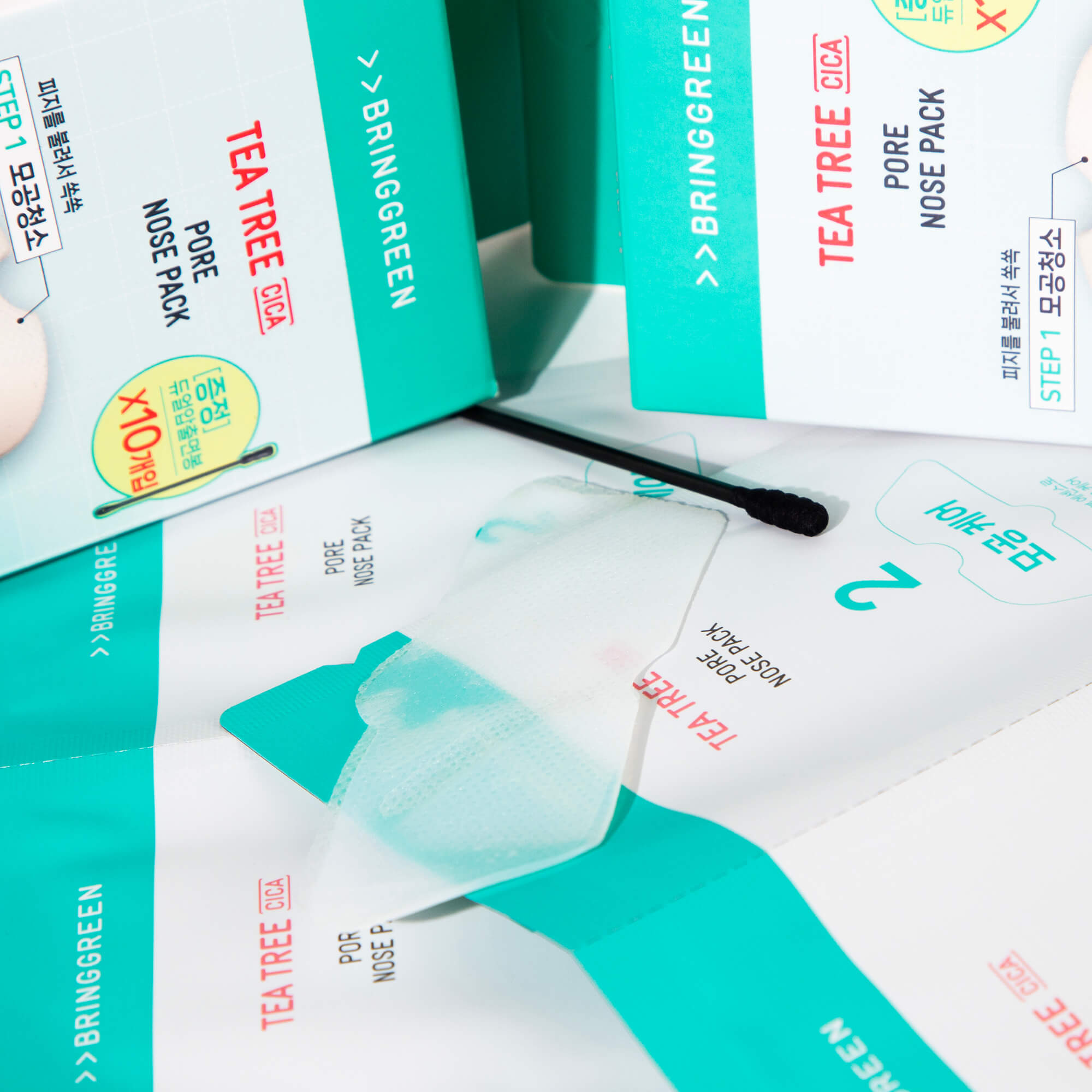 BRINGGREEN Bandes nasales à l'arbre à thé et au cica, 5 pièces – Bandes nasales à l'arbre à thé et au cica, 5 pièces. #4