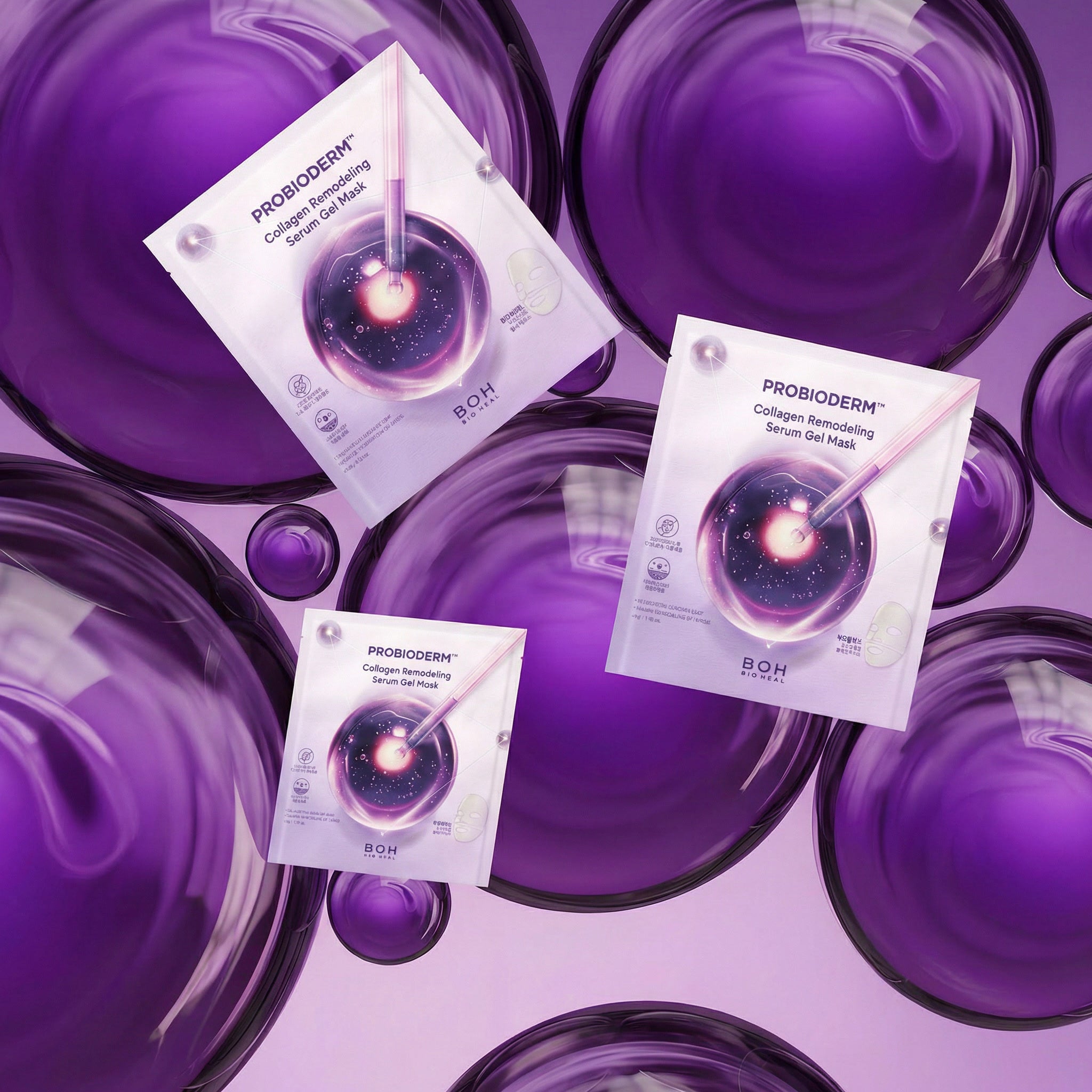 BIOHEAL BOH Probioderm™ Collagen Remodeling Serum Gel Mask – Ujędrniająca hydrożelowa maska kolagenowa 1 szt. #2