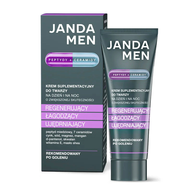Janda JANDA MEN SUPLEMENT Męski krem peptydowo-ceramidowy na dzień i na noc 50 ml