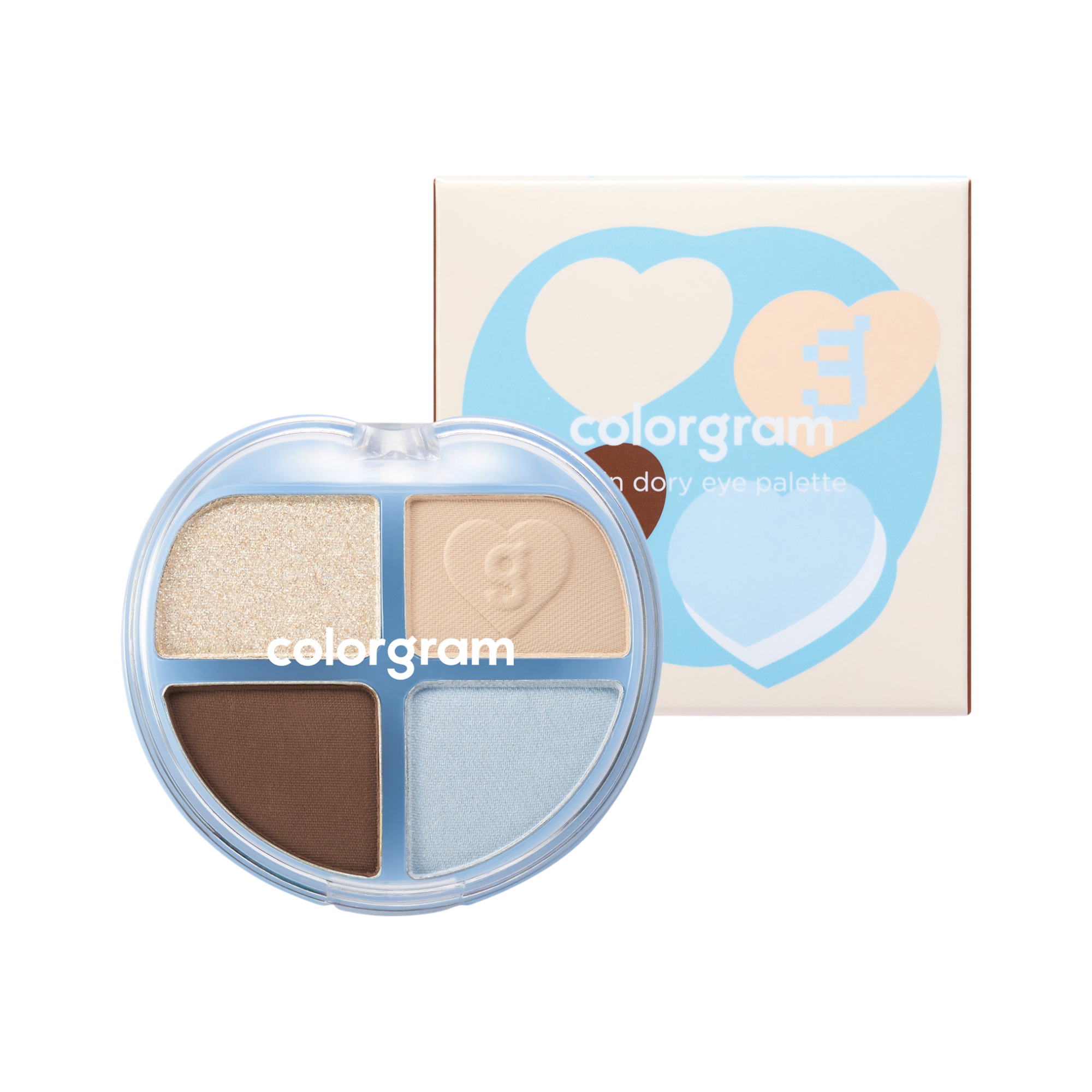 COLORGRAM TINTIN DORY EYE PALETTE Paleta cieni do powiek, 02 Chestnut Dory 4 g #2