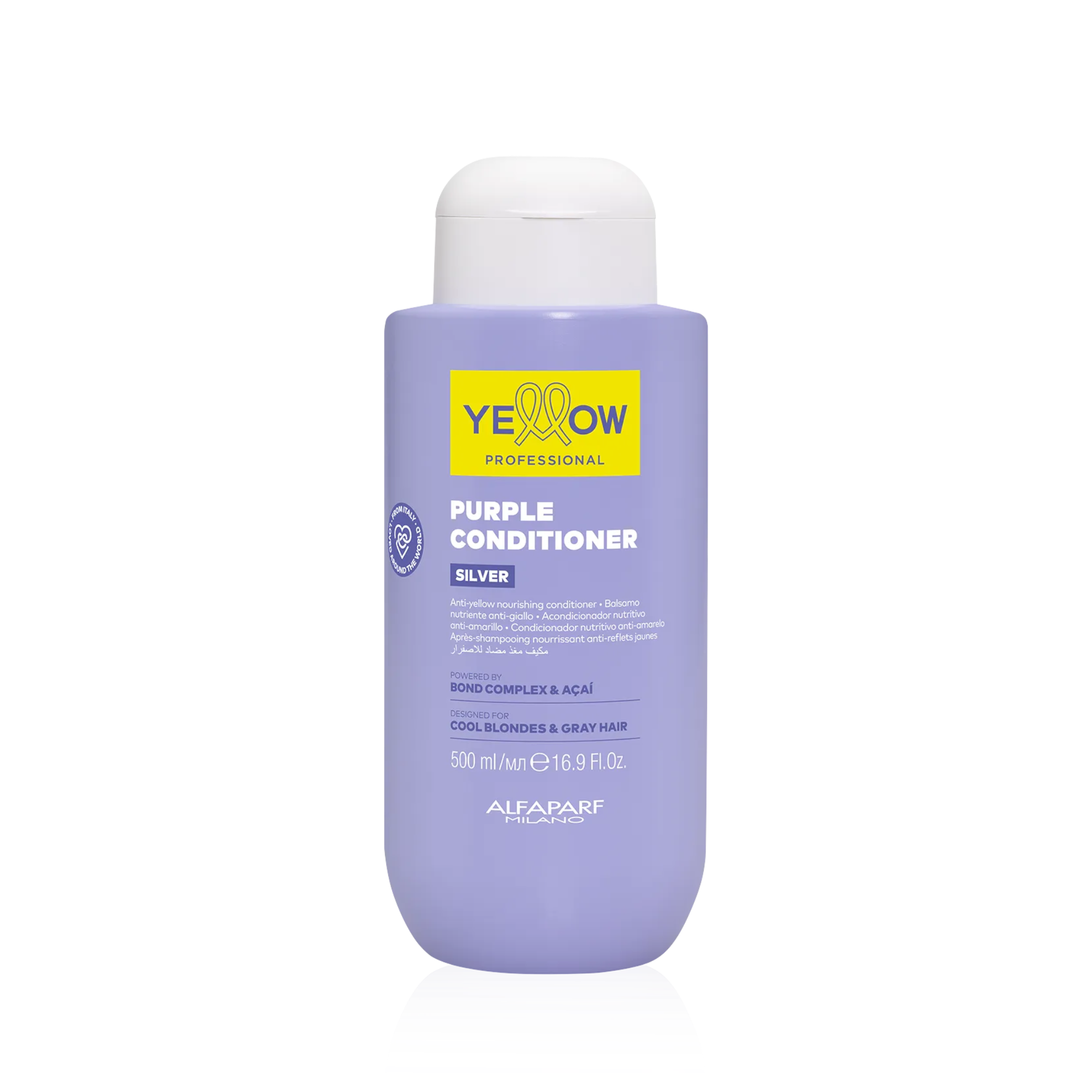 YELLOW PROFESSIONAL SILVER PURPLE CONDITIONER Odżywka neutralizująca żółte tony do włosów blond i siwych 500 ml