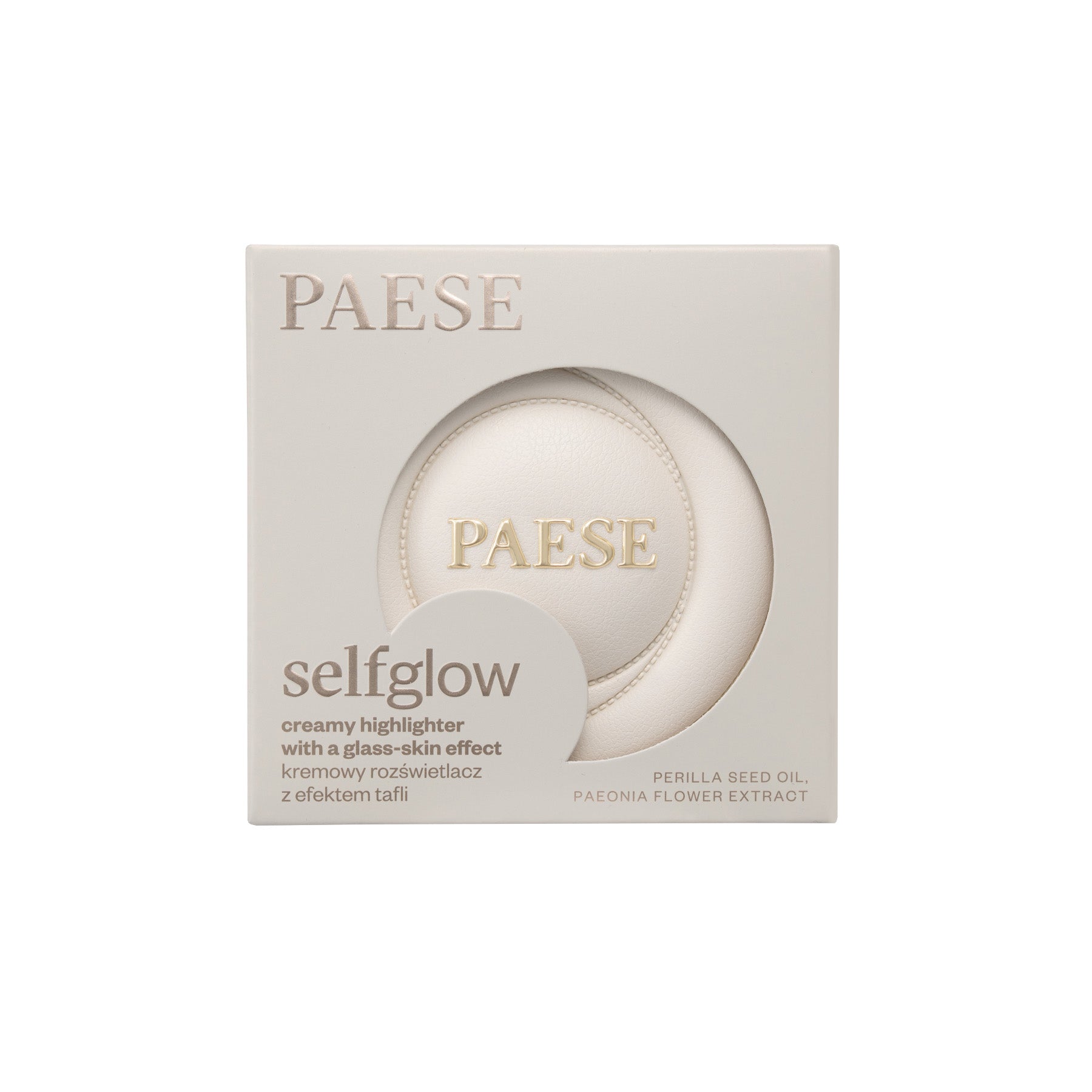 PAESE SELFGLOW Kremowy rozświetlacz z efektem tafli, 01 Golden Hour 8 g #5