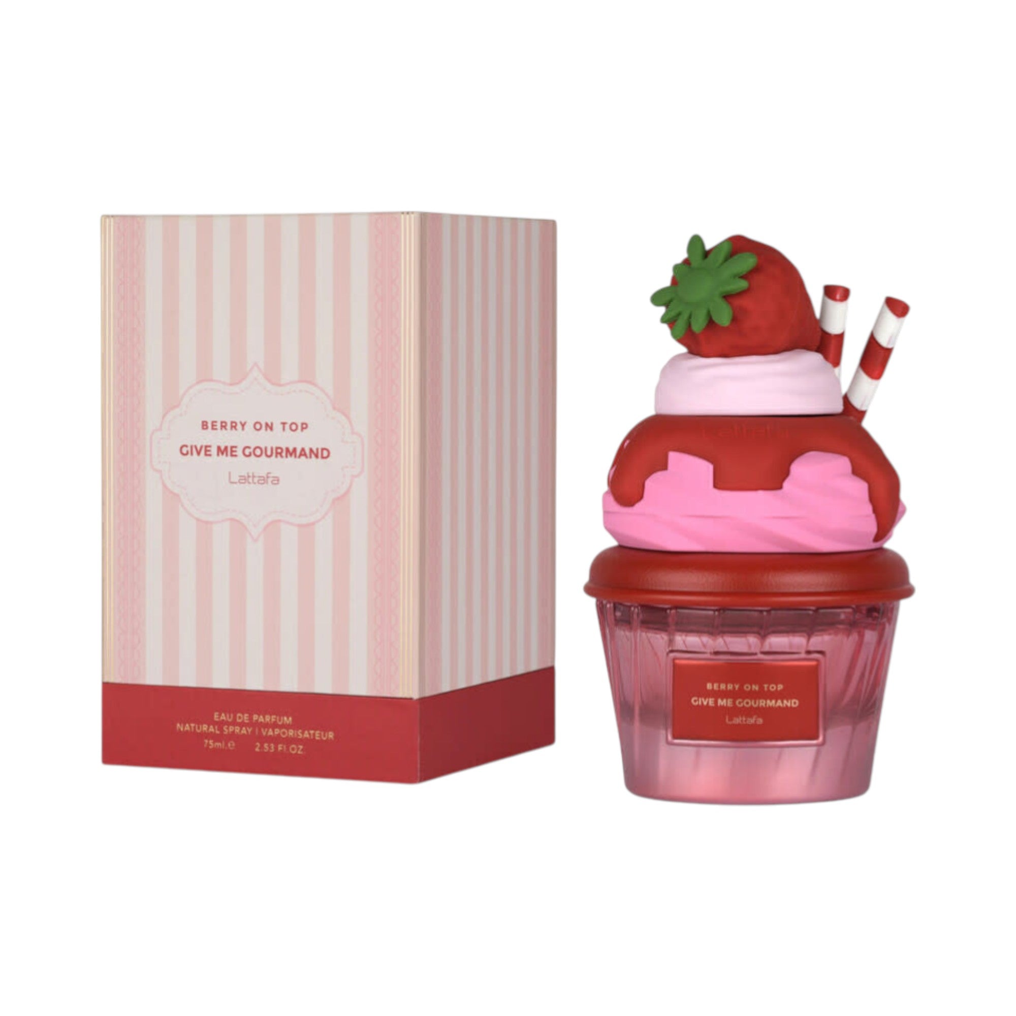 LATTAFA GIVE ME GOURMAND BERRY ON TOP Eau de Parfum da donna 75 ml