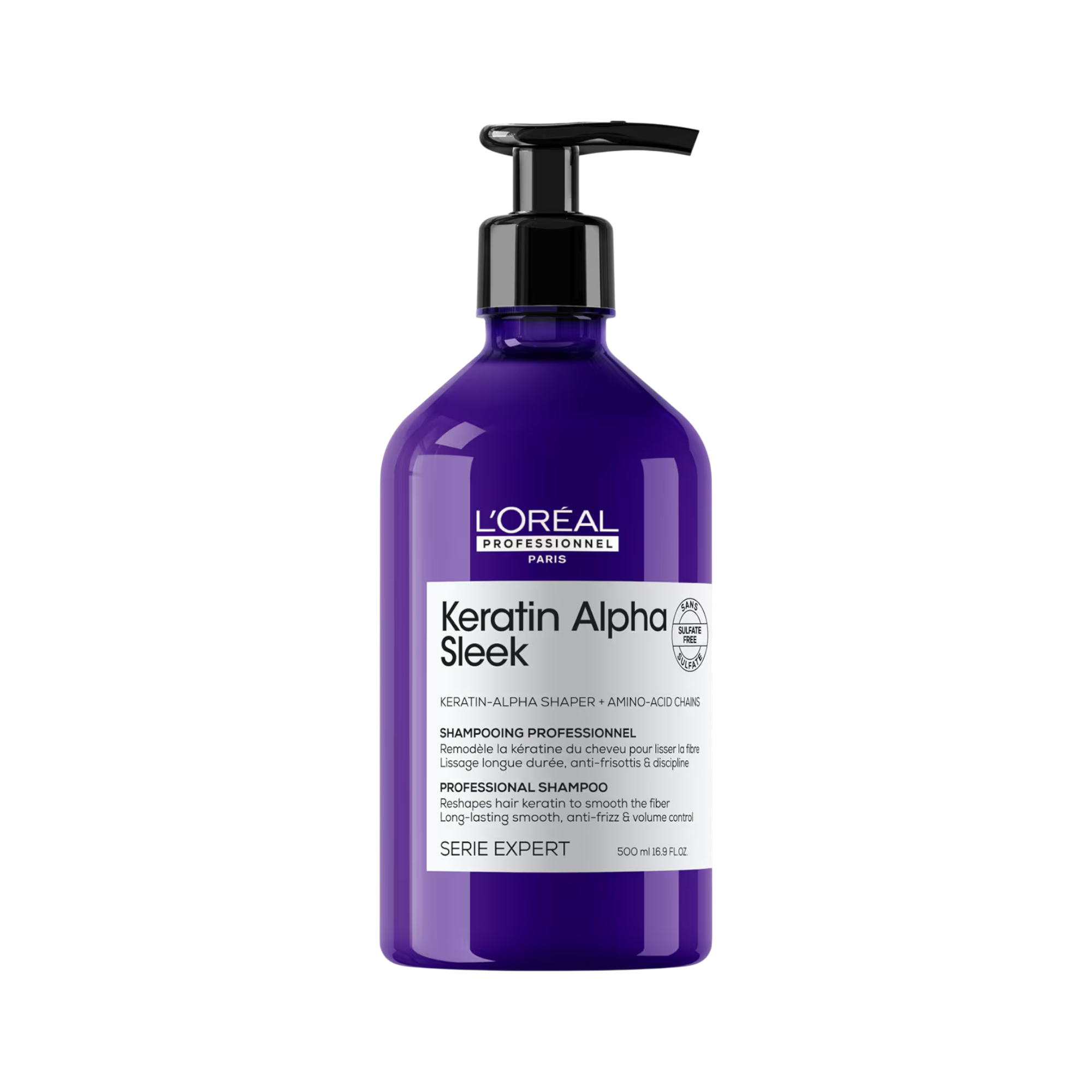 L’OREAL PROFESSIONNEL KERATIN ALPHA SLEEK Wygładzający szampon do włosów niezdyscyplinowanych 500 ml