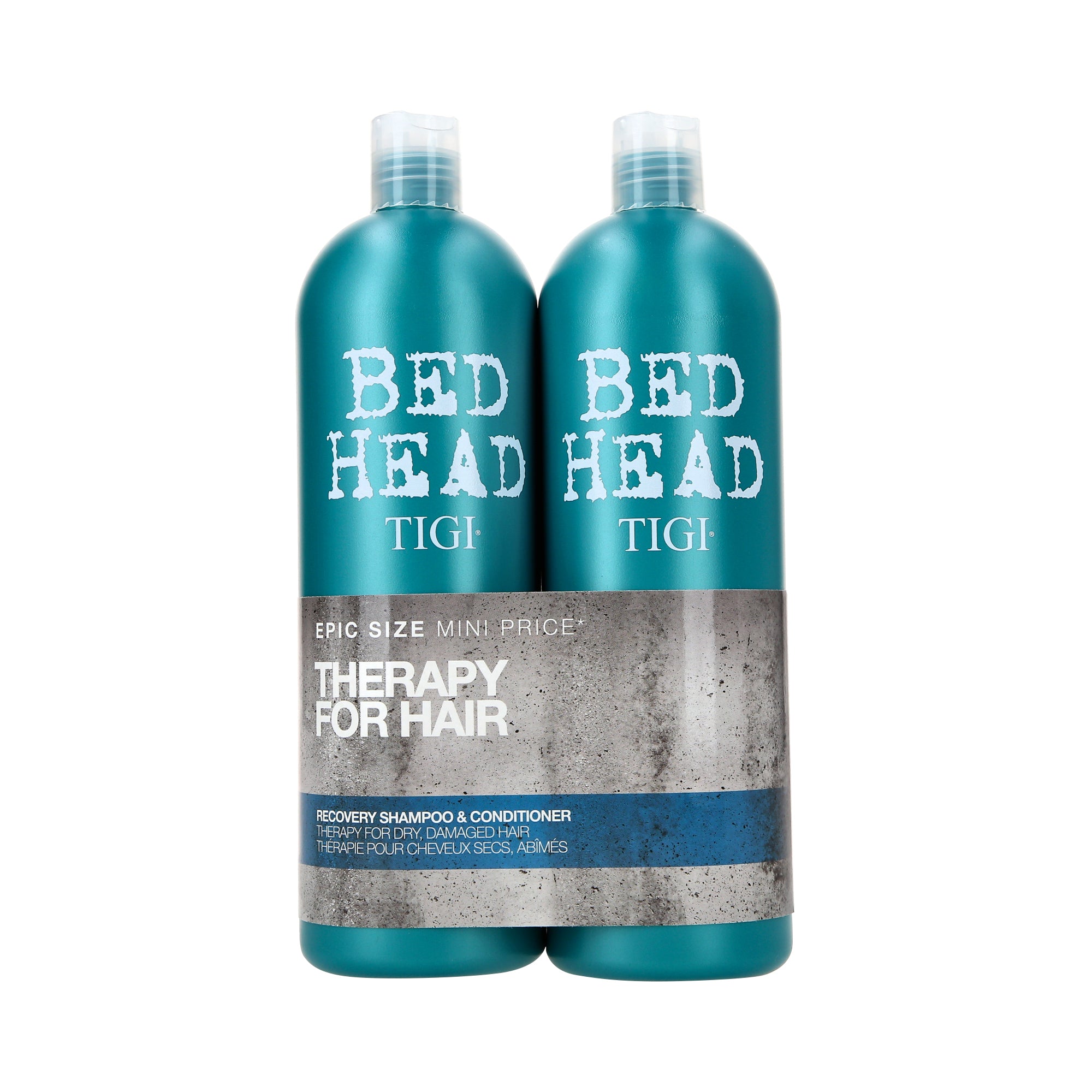 TIGI BED HEAD RECOVERY Zestaw do włosów zniszczonych Szampon  + Odżywka 2 x 750 ml