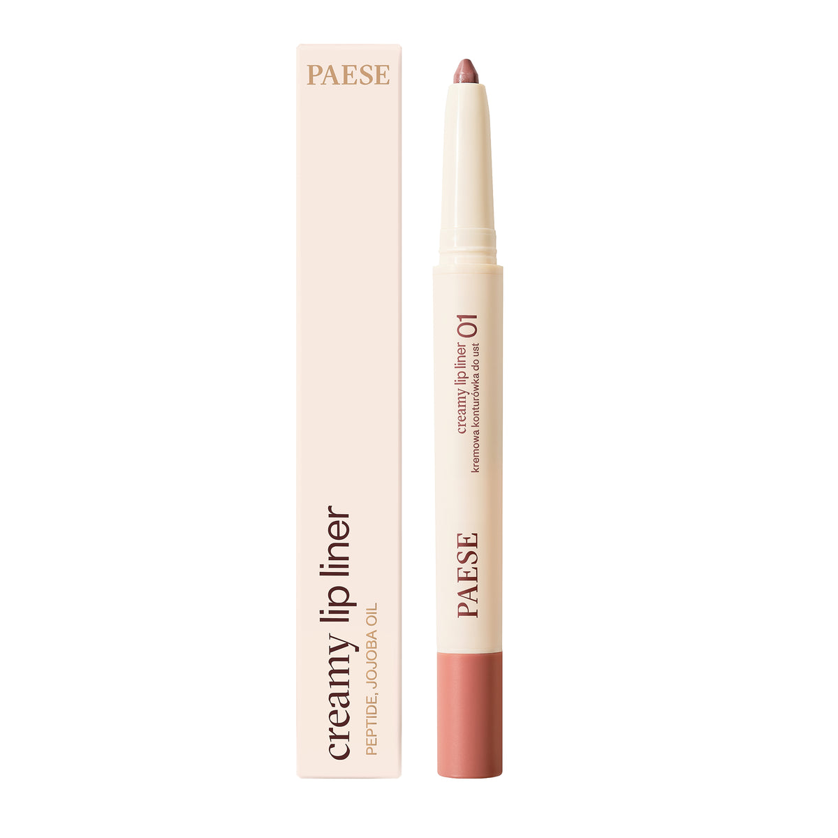 Paese PAESE CREAMY LIP LINER Kremowa konturówka z peptydami 0,6 g — Składniki i ocena
