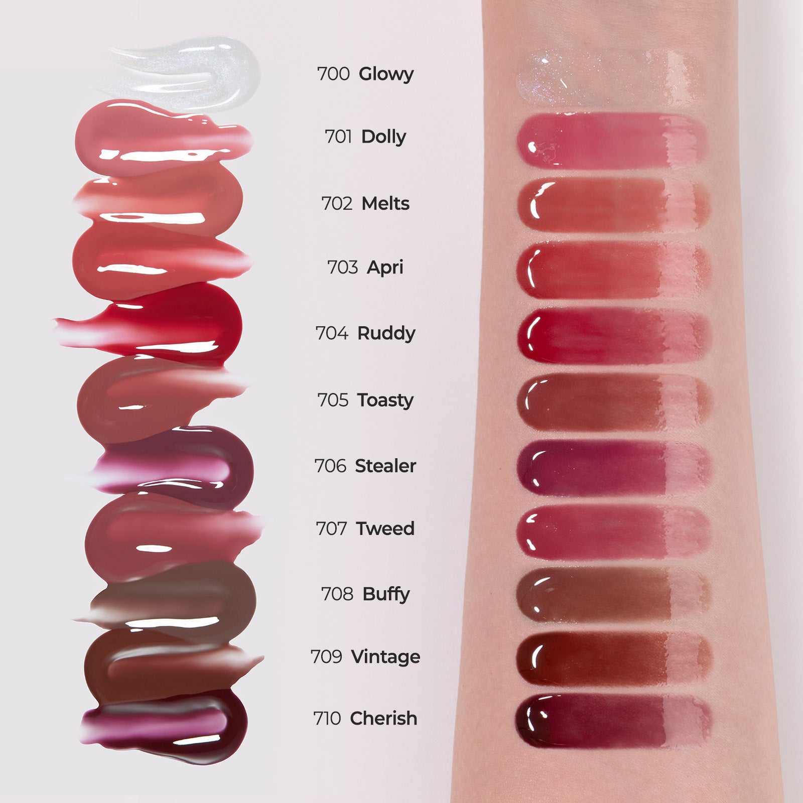 LAKA FRUITY LIP GLOTIONER Pielęgnujący błyszczyk do ust z efektem glossy glow 10 ml