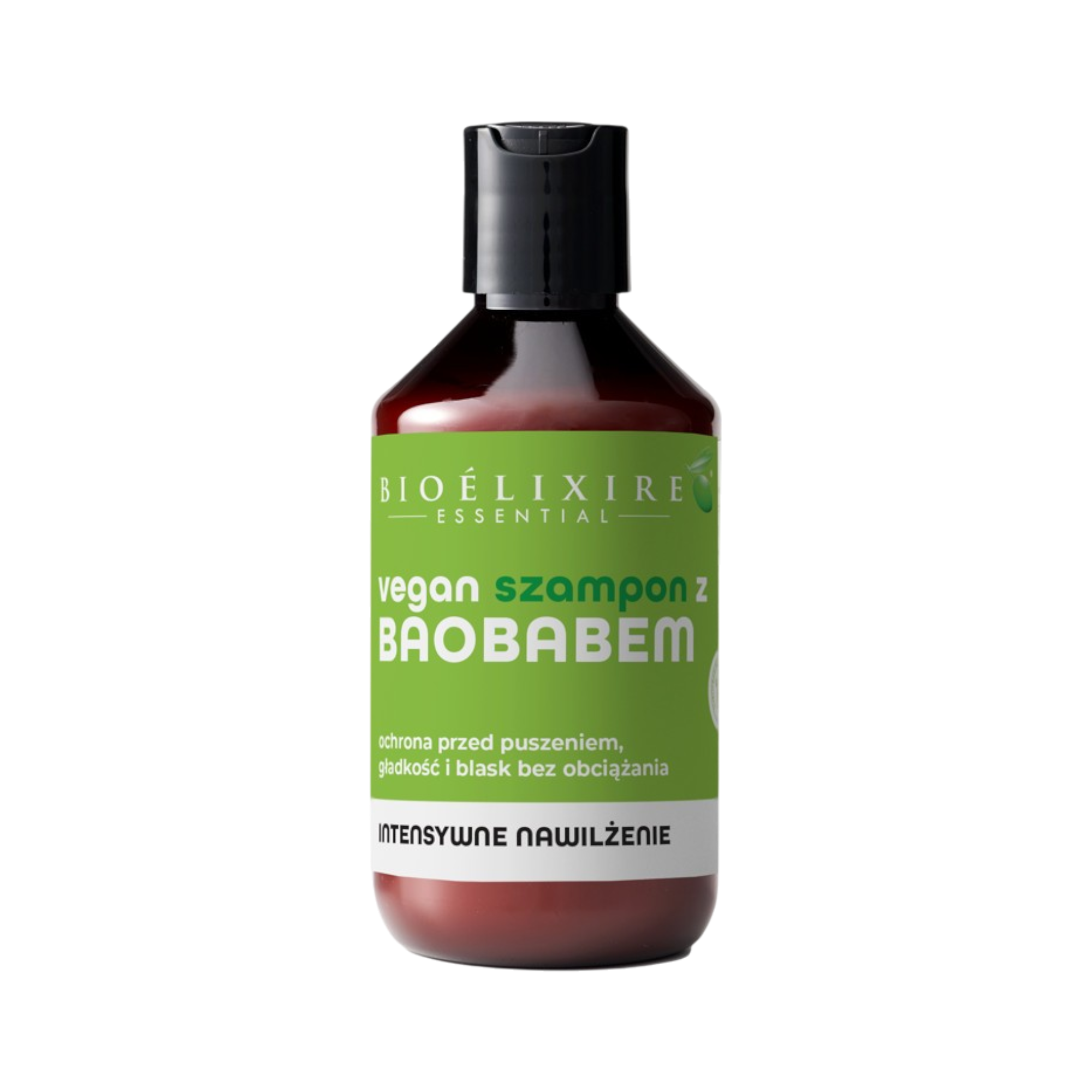 BIOELIXIRE ESSENTIAL Intensywnie nawilżający szampon do włosów z baobabem Vegan 300 ml