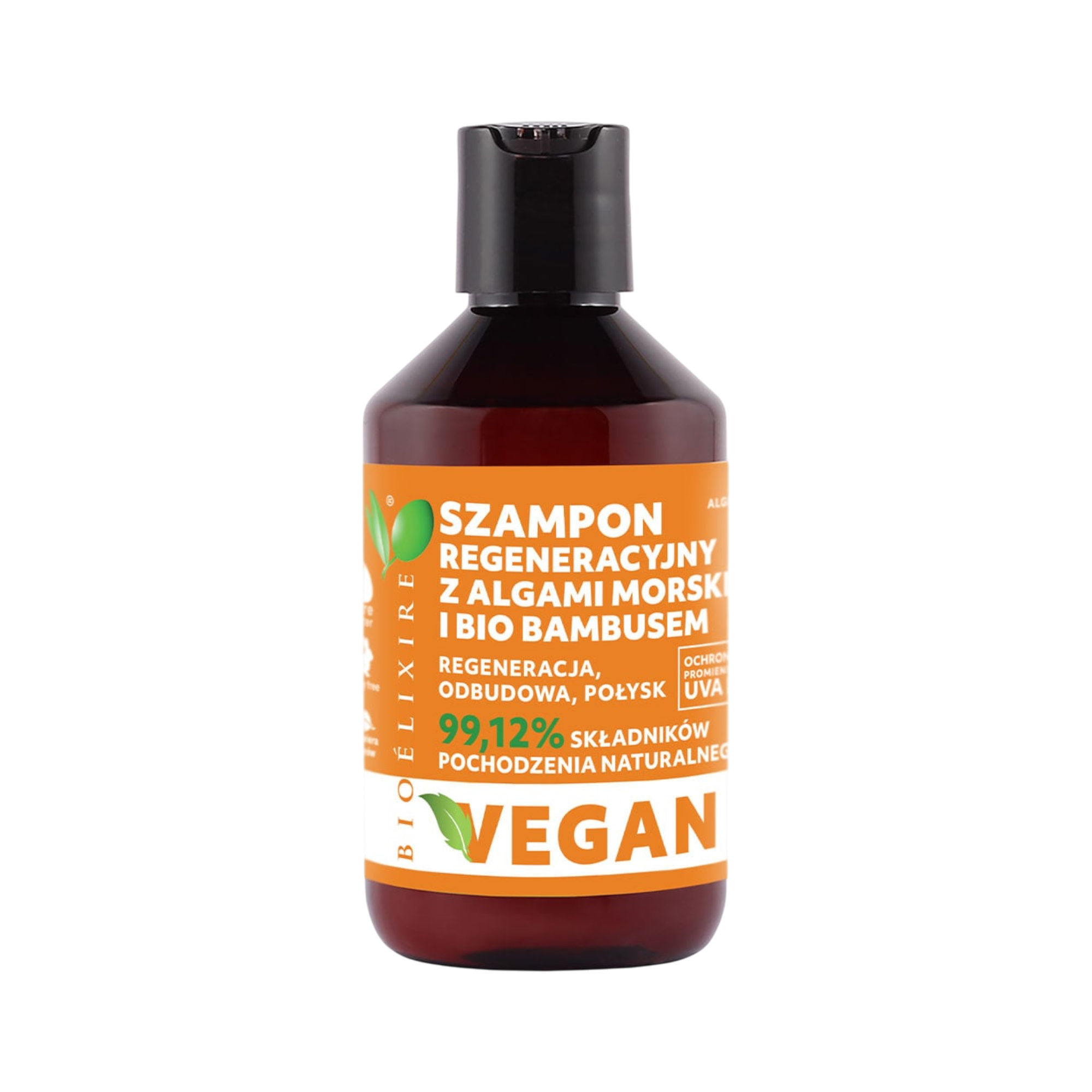BIOELIXIRE ESSENTIAL Regenerujący szampon do włosów z bio bambusem i algami morskimi Vegan 300 ml