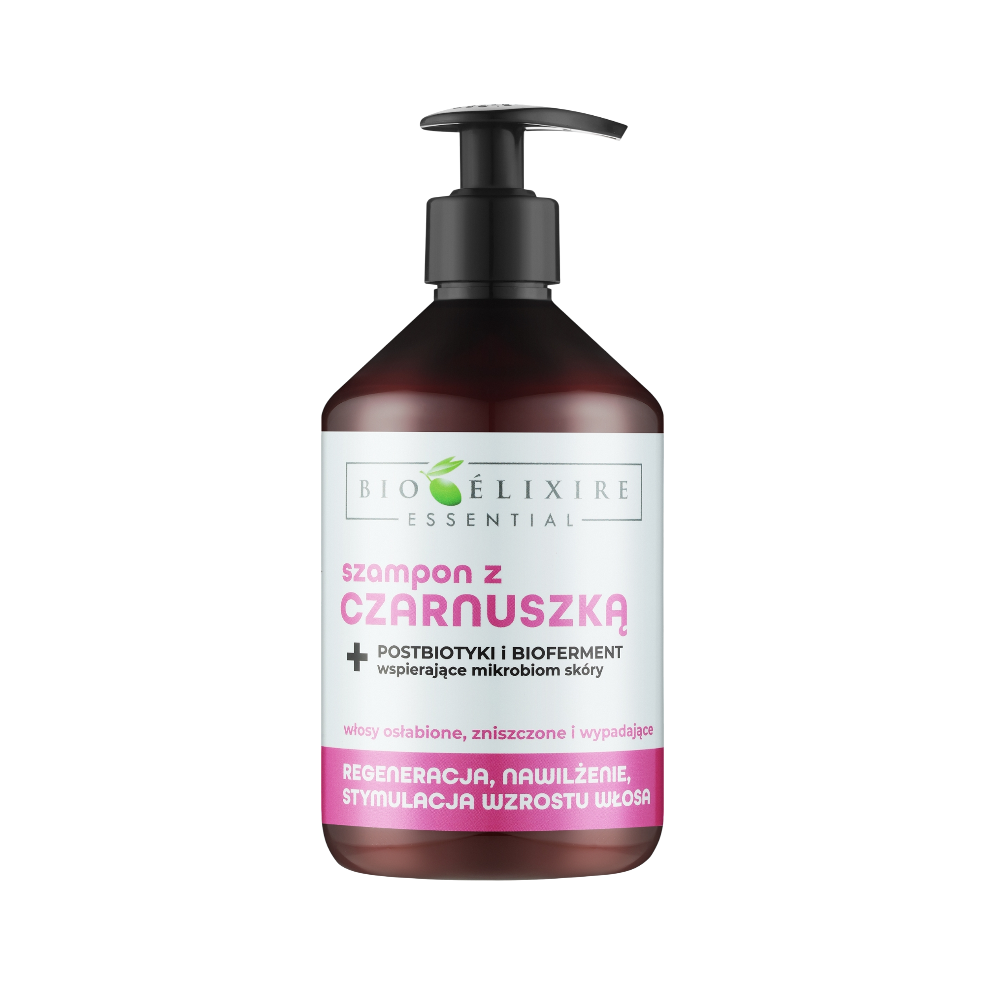 BIOELIXIRE ESSENTIAL Regenerujący szampon do włosów z czarnuszką 500 ml