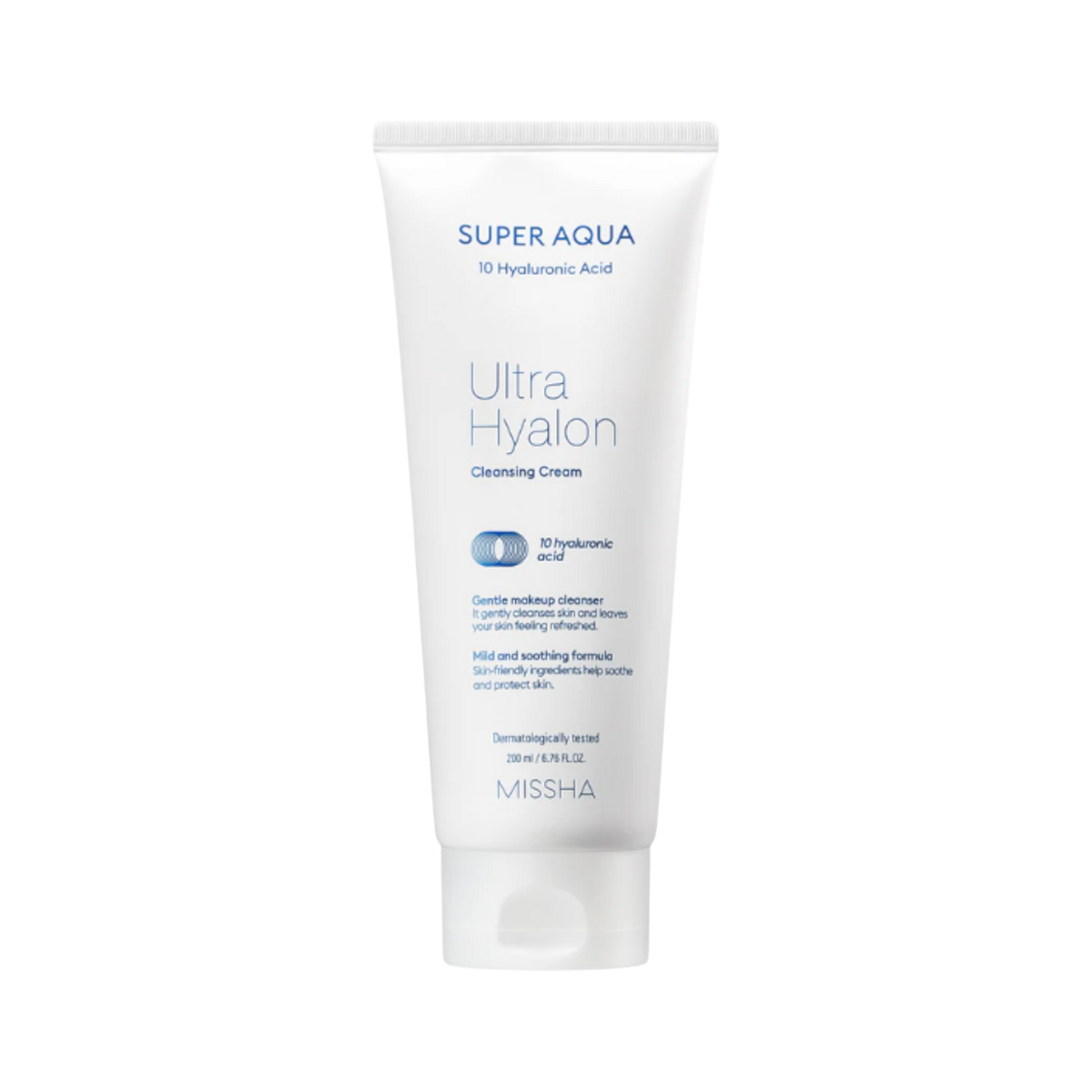 Missha MISSHA SUPER AQUA ULTRA HYALRON Oczyszczający krem do twarzy z kwasem hialuronowym 200 ml