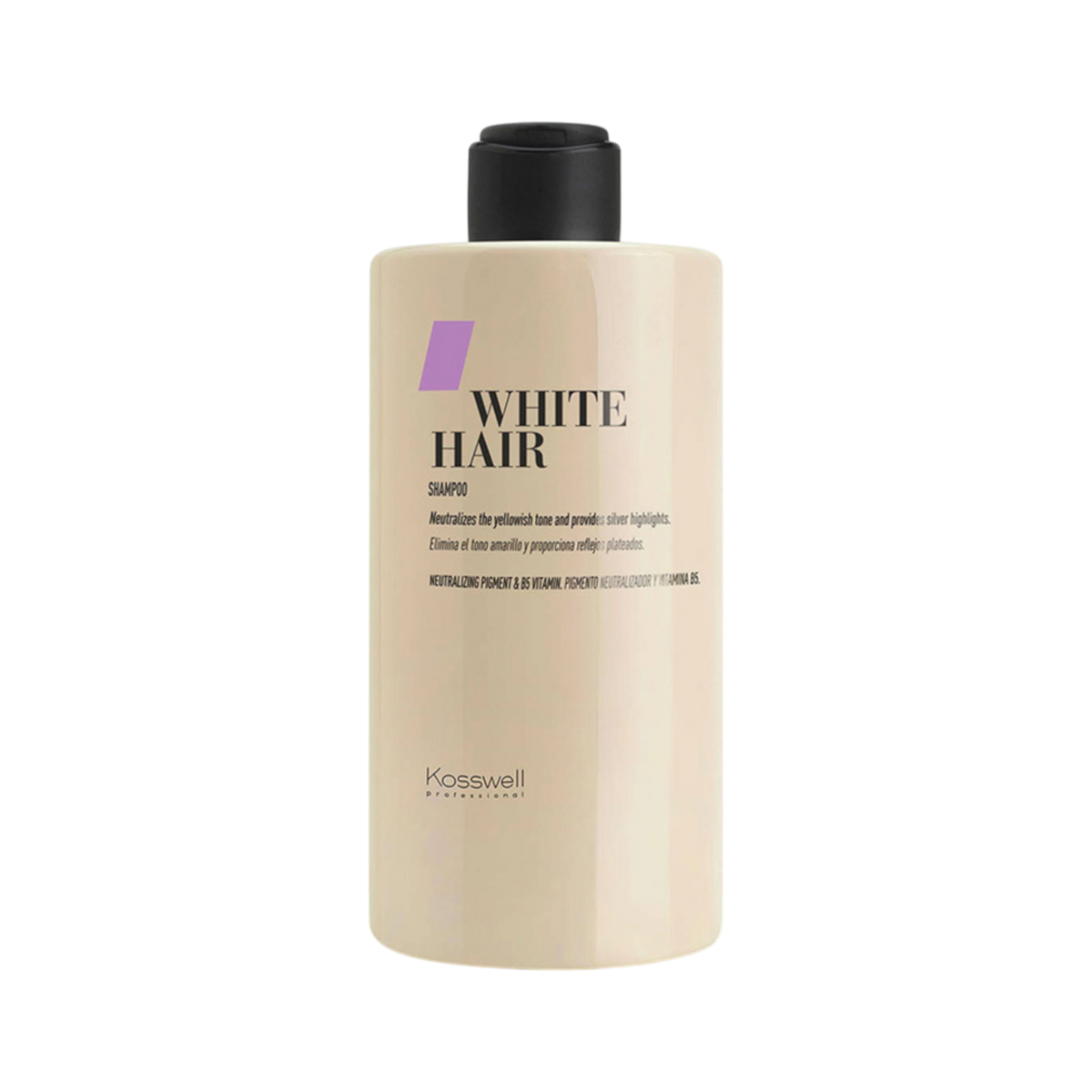Kosswell Professional KOSSWELL WHITE HAIR Szampon do włosów siwych i blond 500 ml — Inhaltsstoffe i ocena