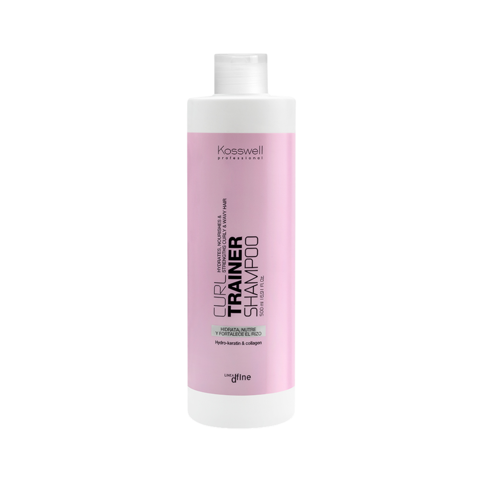 KOSSWELL CURL TRAINER Nawilżający szampon do włosów kręconych 500 ml