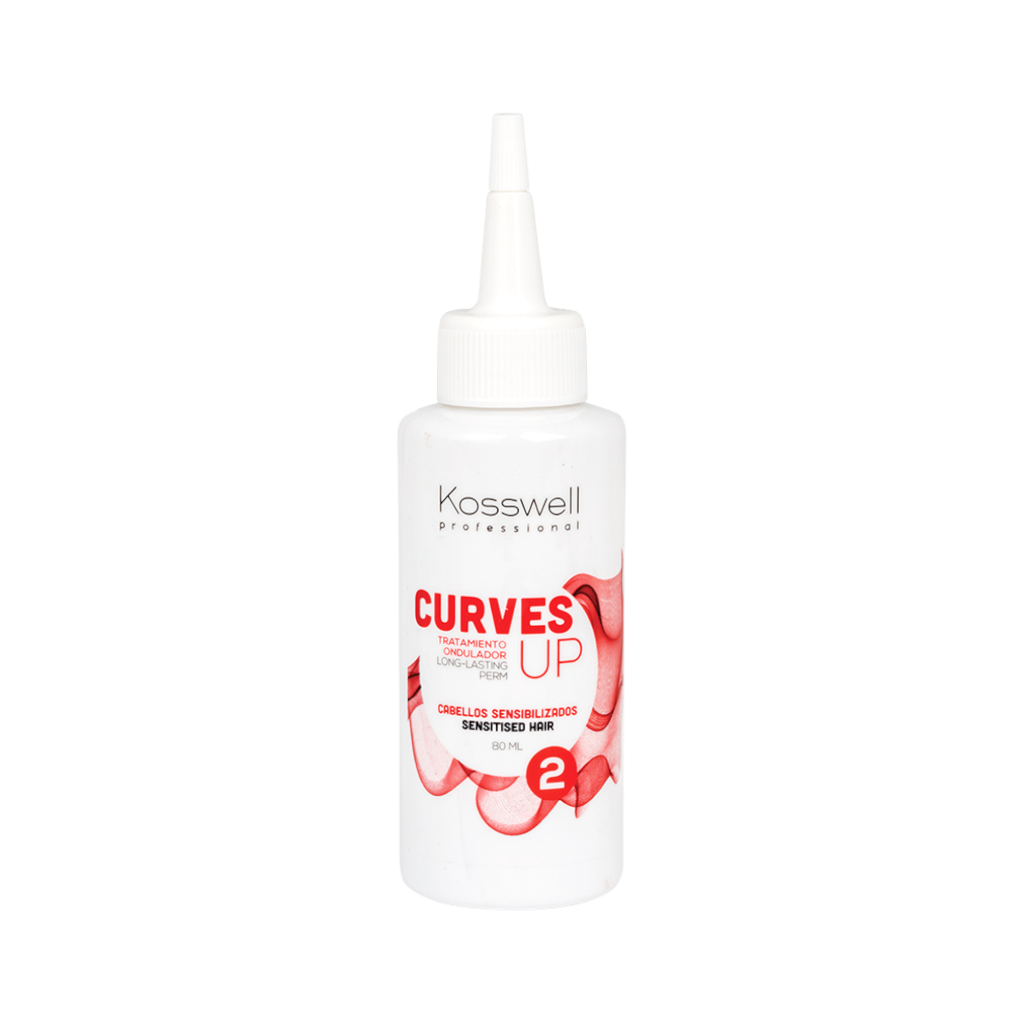 KOSSWELL CURVES UP 2 SENSITIVE Płyn do trwałej ondulacji do włosów delikatnych 80 ml