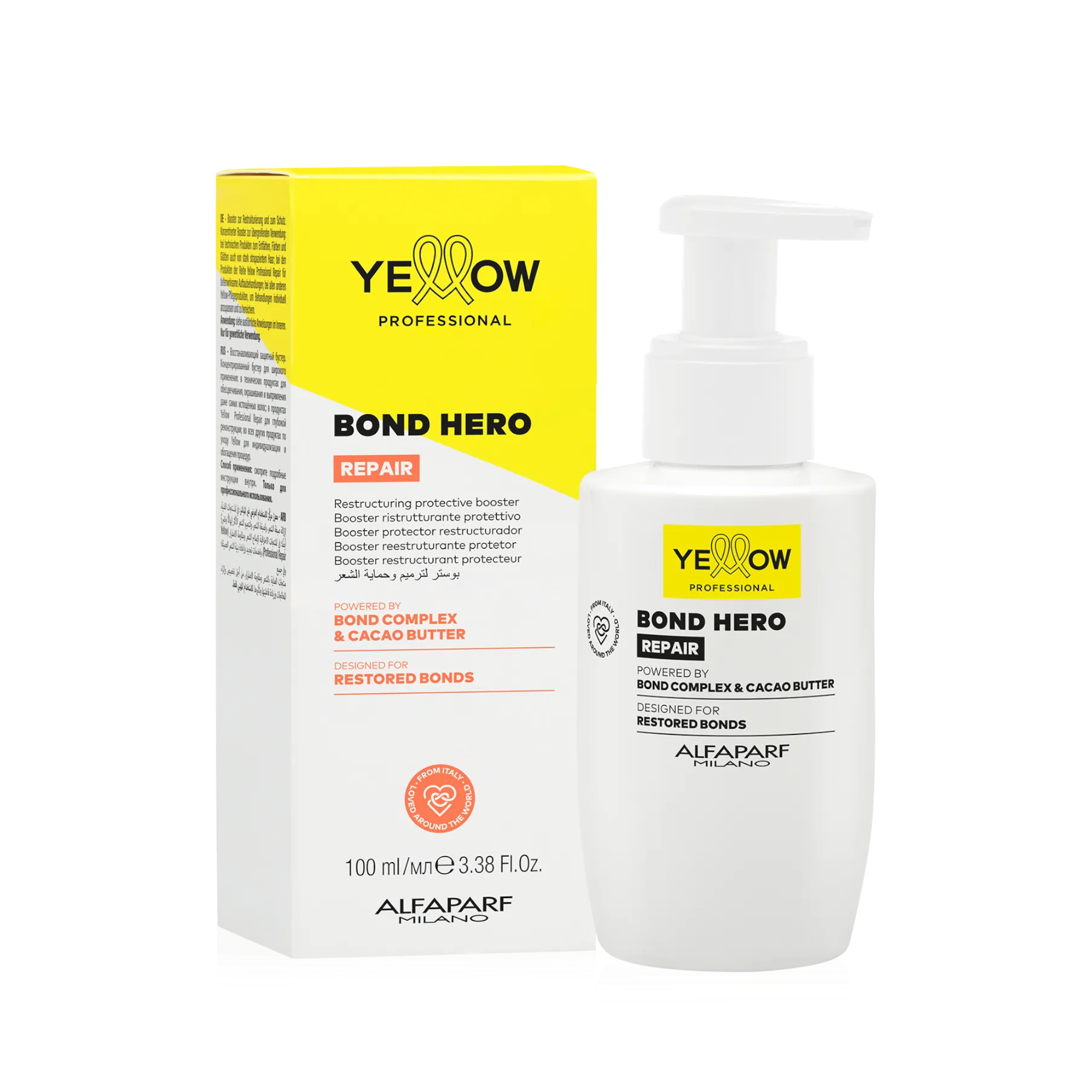 YELLOW PROFESSIONAL BOND HERO REPAIR Booster odbudowujący wiązania włosów 100 ml