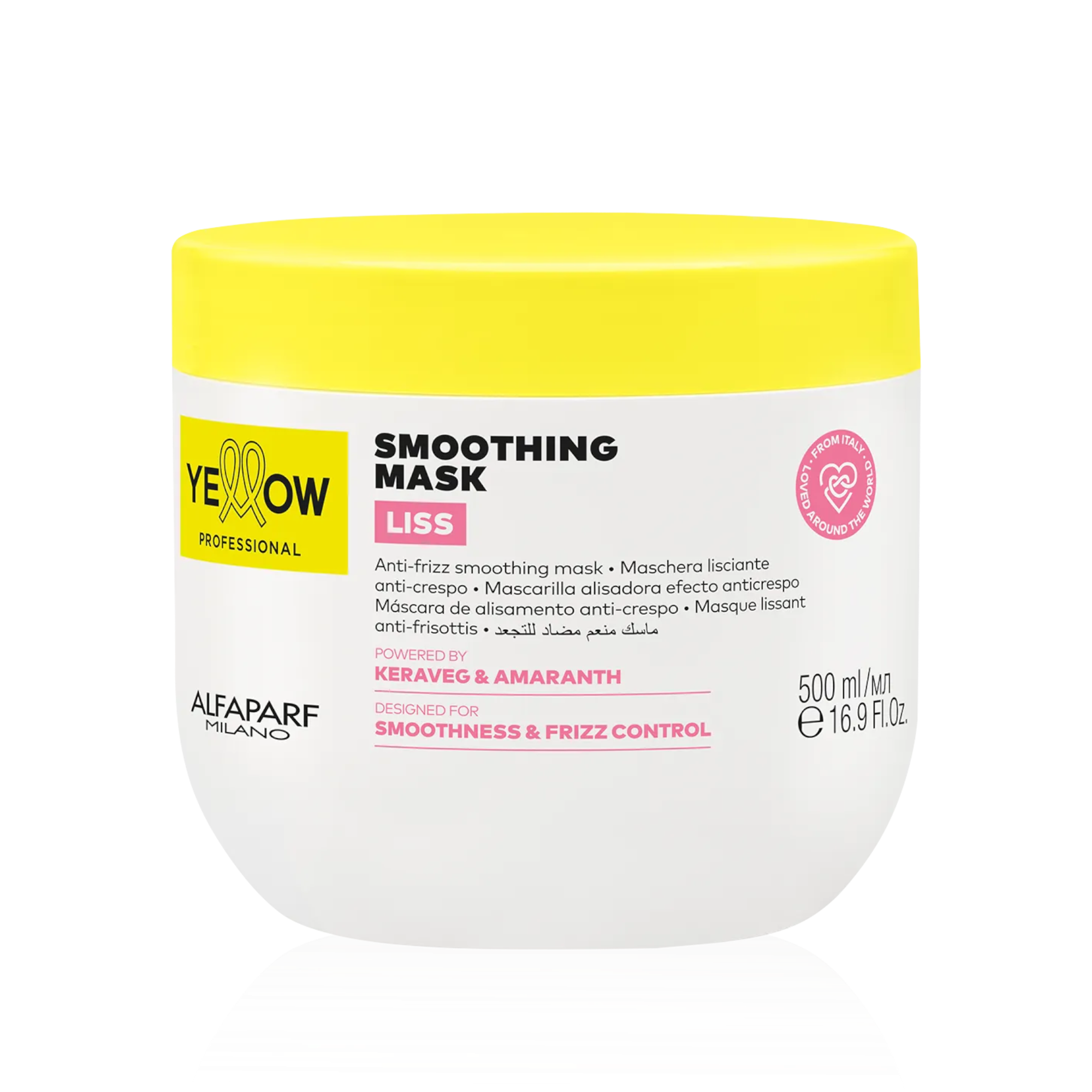 YELLOW PROFESSIONAL LISS SMOOTHING MASK Wygładzająca maska przeciw puszeniu do niesfornych włosów 500 ml