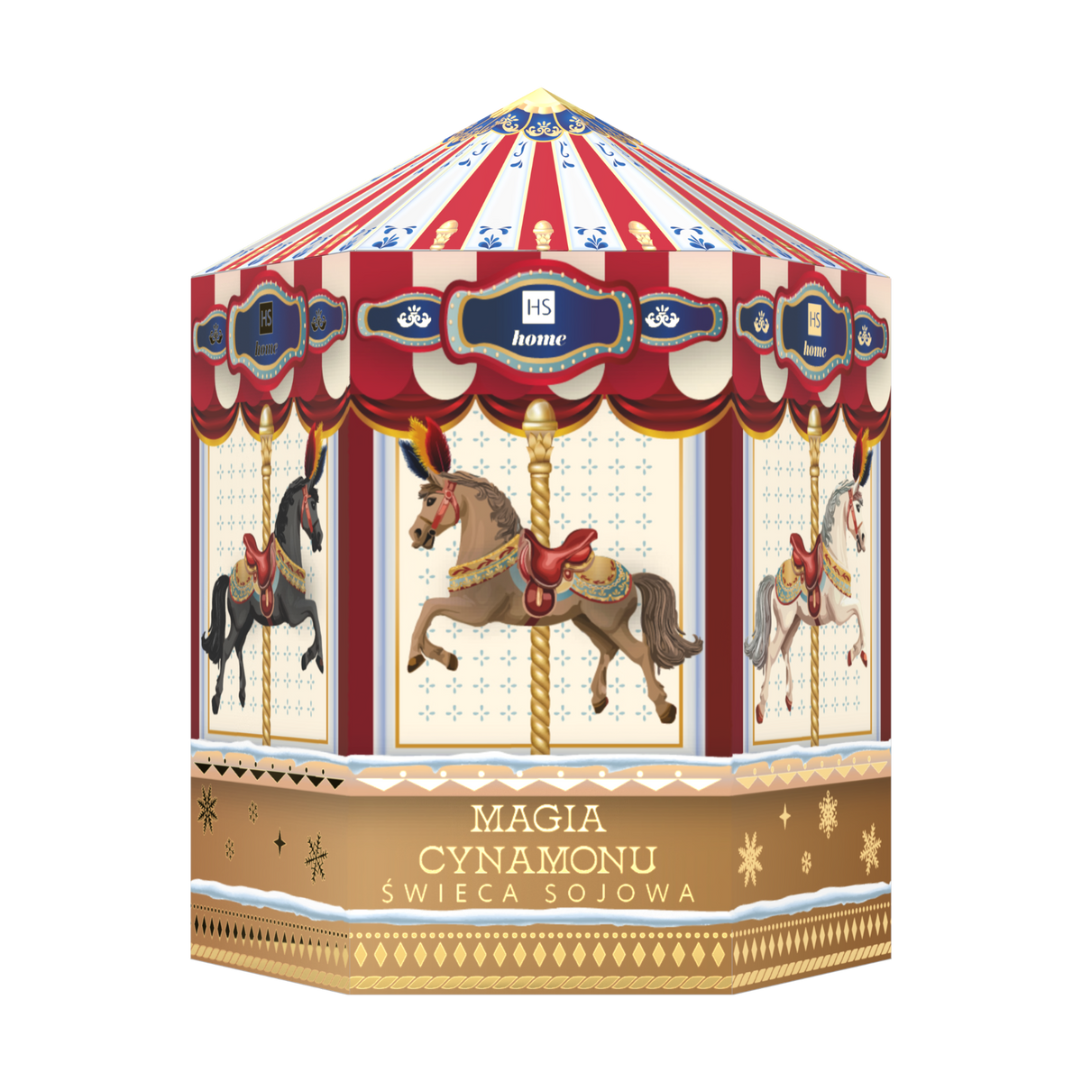 HISKIN CAROUSEL Świeca zapachowa obrotowa, Cinnamon Magic 100 ml #2