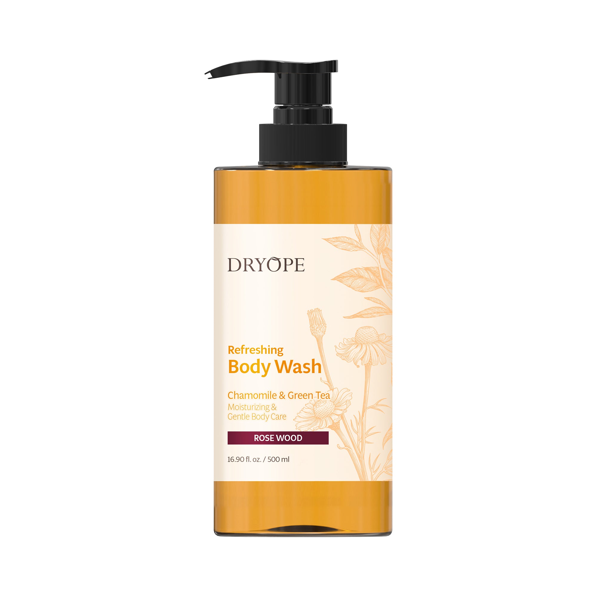 DRYOPE REFRESHING BODY WASH Wegański żel pod prysznic o zapachu kwiatowo – drzewnym Rose Wood 500 ml